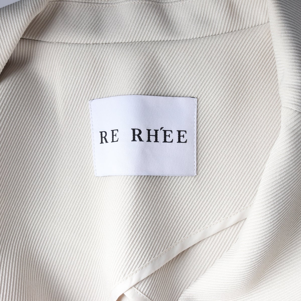 리이 RE RHEE 트윌 블레이저 재킷 아이보리  상세 이미지 3
