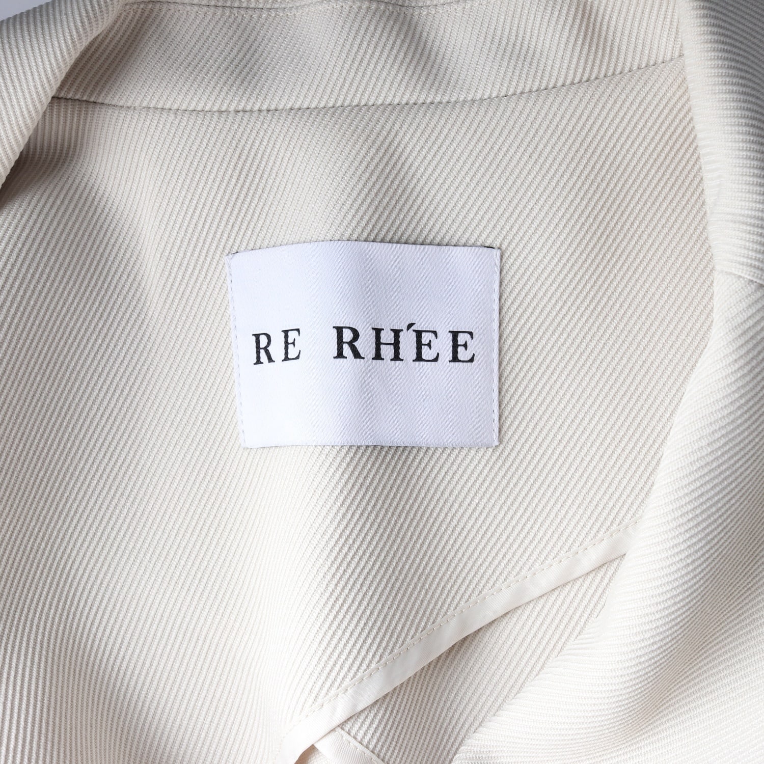 리이 RE RHEE 트윌 블레이저 재킷 아이보리  이미지 3