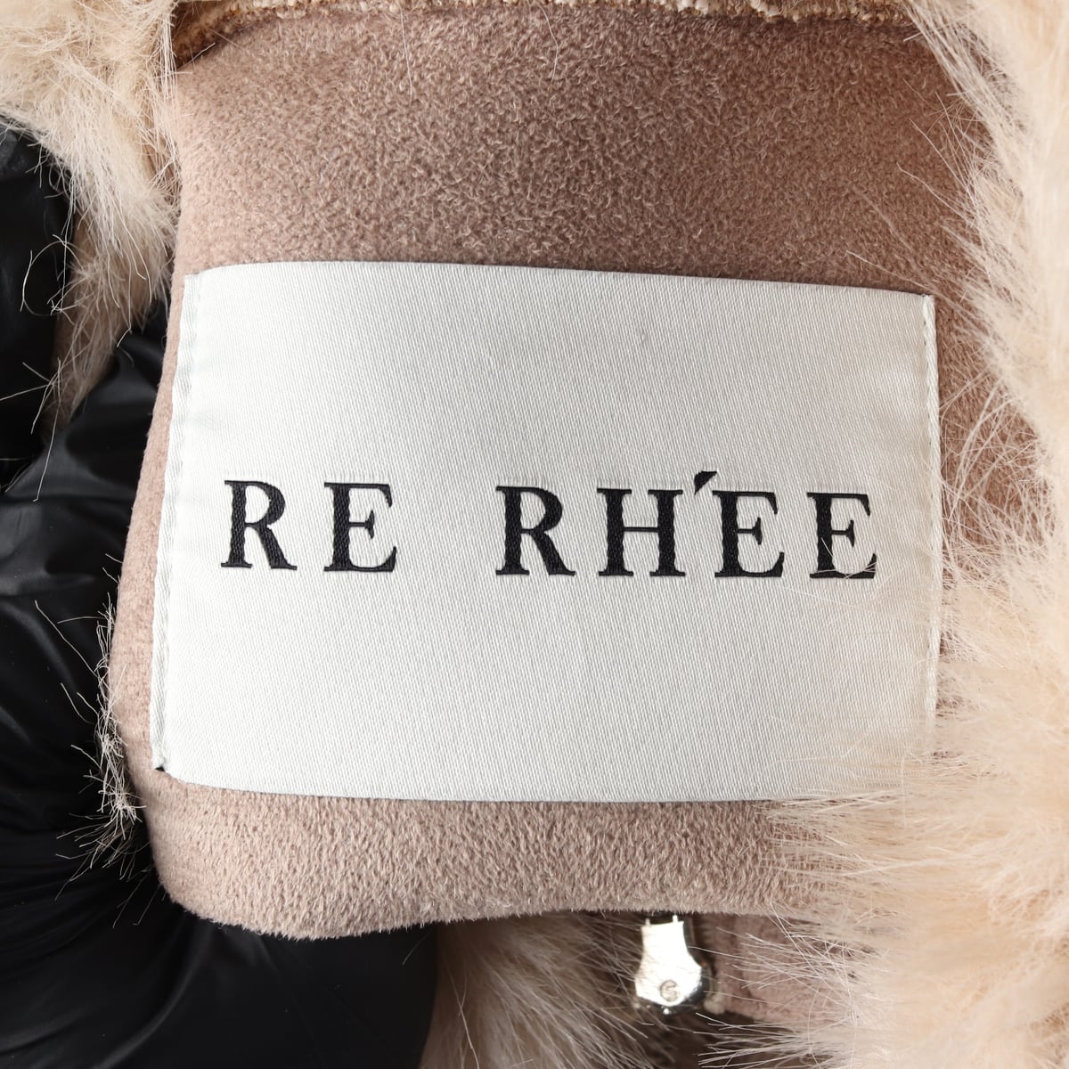 리이 RE RHEE 소프트 포 퍼 재킷 코트 베이지  상세 이미지 4