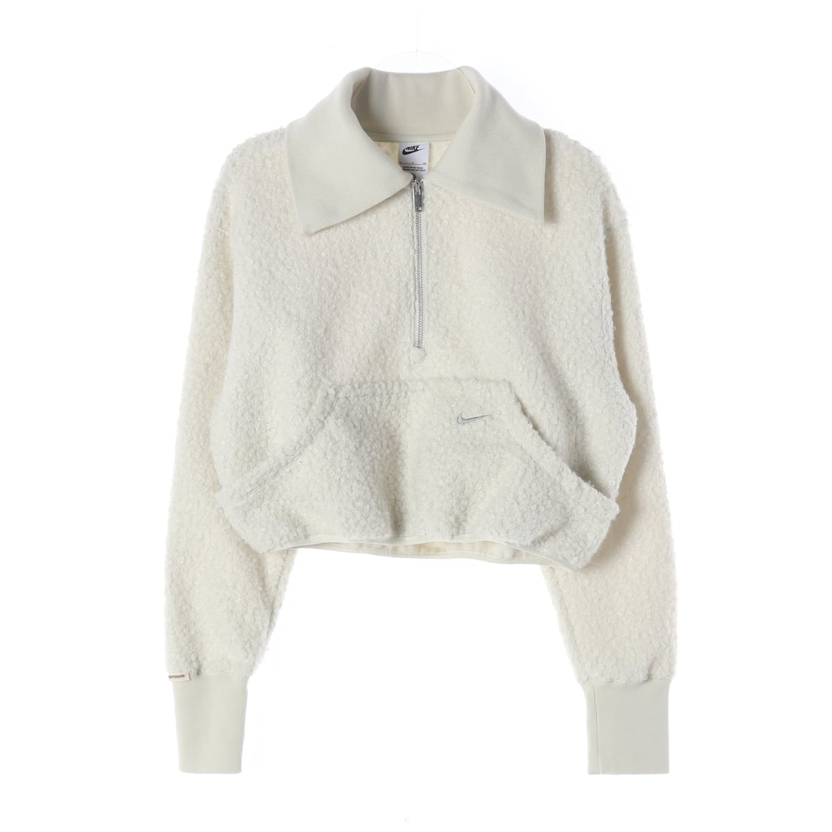 나이키 NSW 23FW 하이파일 플리스 뽀글이 하프집업 크롭 탑 상세 이미지 1