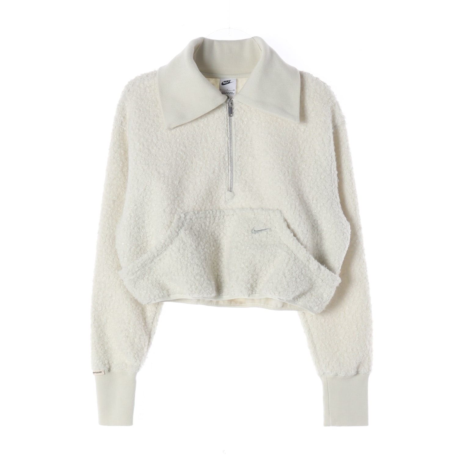나이키 NSW 23FW 하이파일 플리스 뽀글이 하프집업 크롭 탑 이미지 1