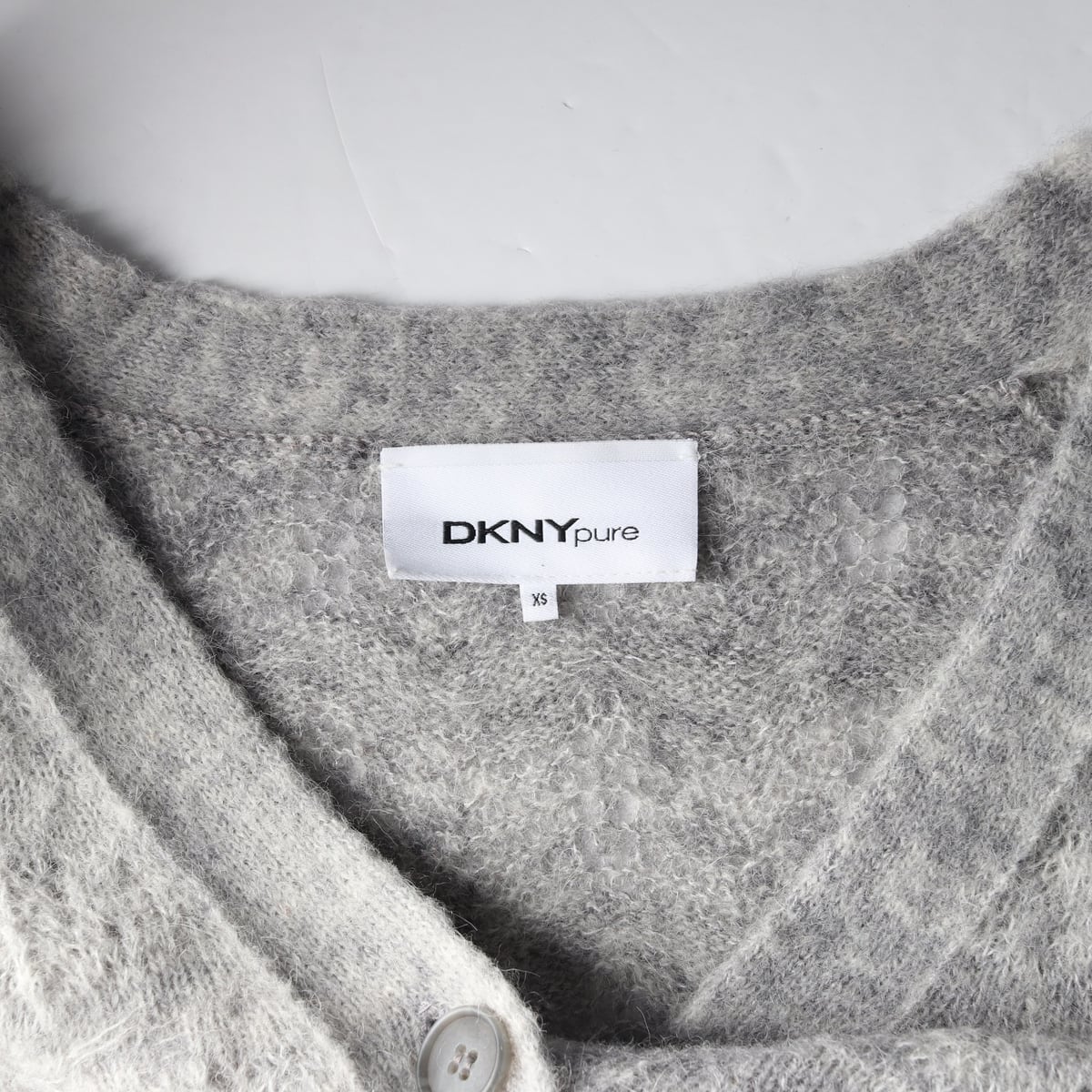 디케이엔와이 DKNY 22SS 알파카 울 블렌드 니트 가디건 상세 이미지 3