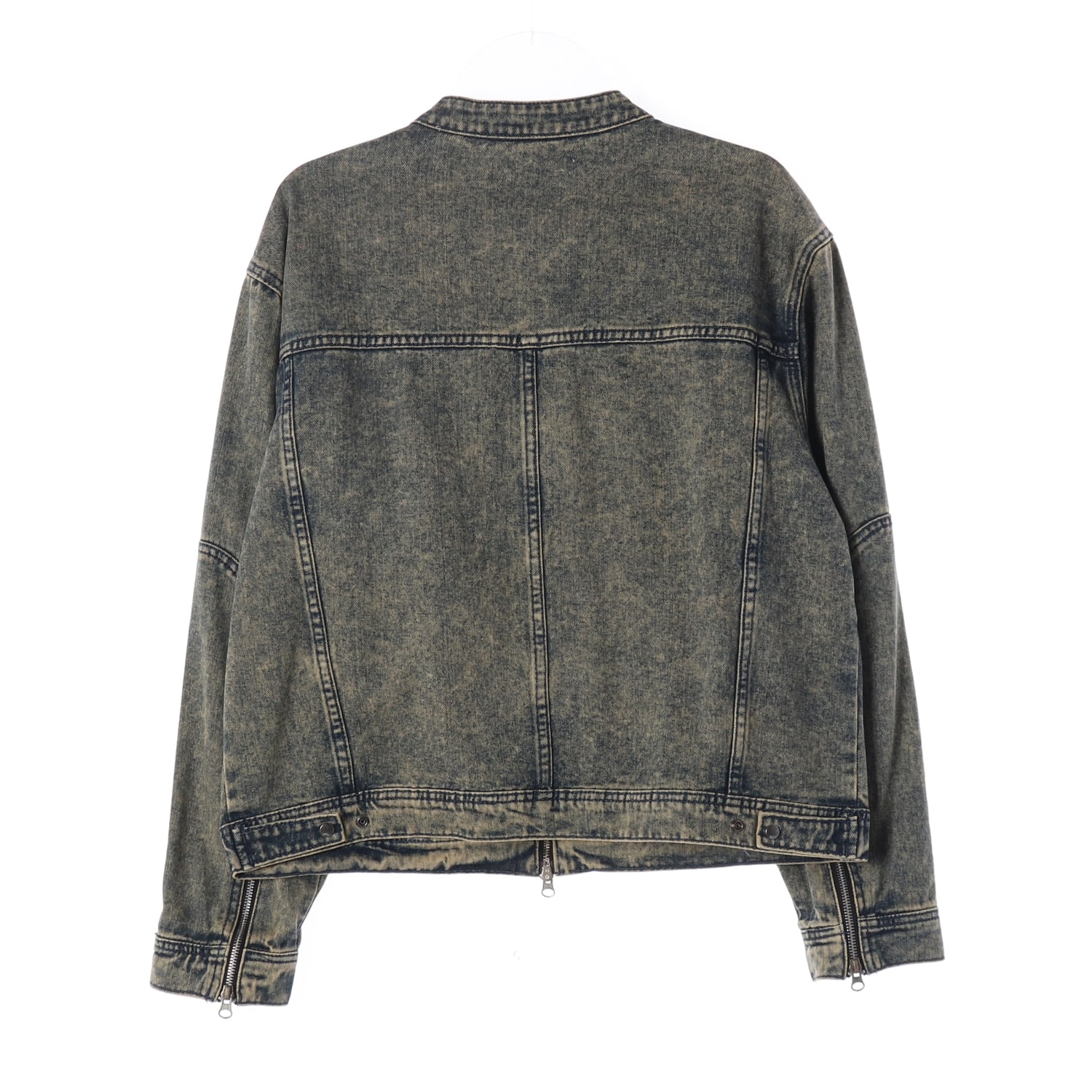 밀로 아카이브 24FW 데님 바이커 재킷 노카라 청자켓 이미지 2