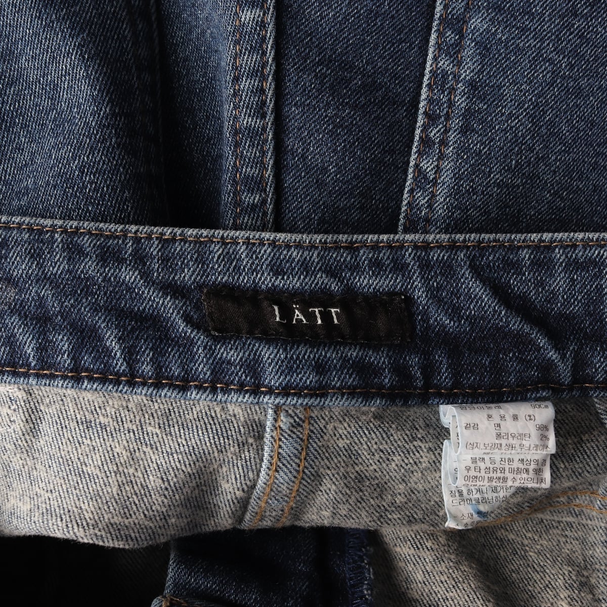 래트 LATT 23FW 데님 스트레이트핏 팬츠 상세 이미지 3