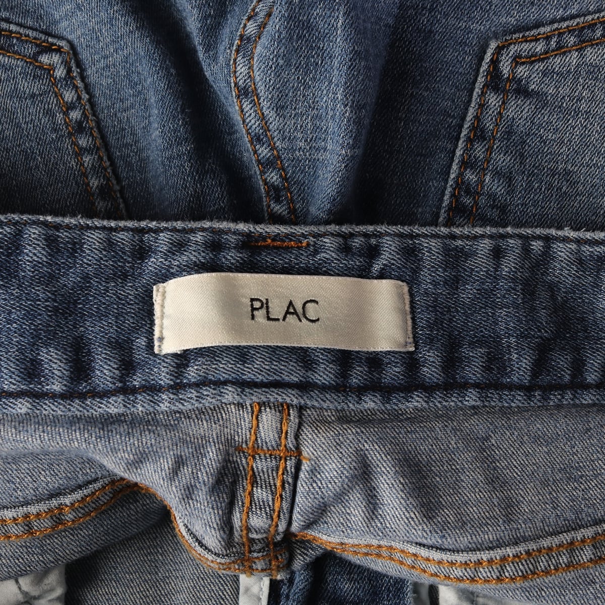 플랙 PLAC 슬림 스트레이트 데님 팬츠 데미지 진 상세 이미지 3