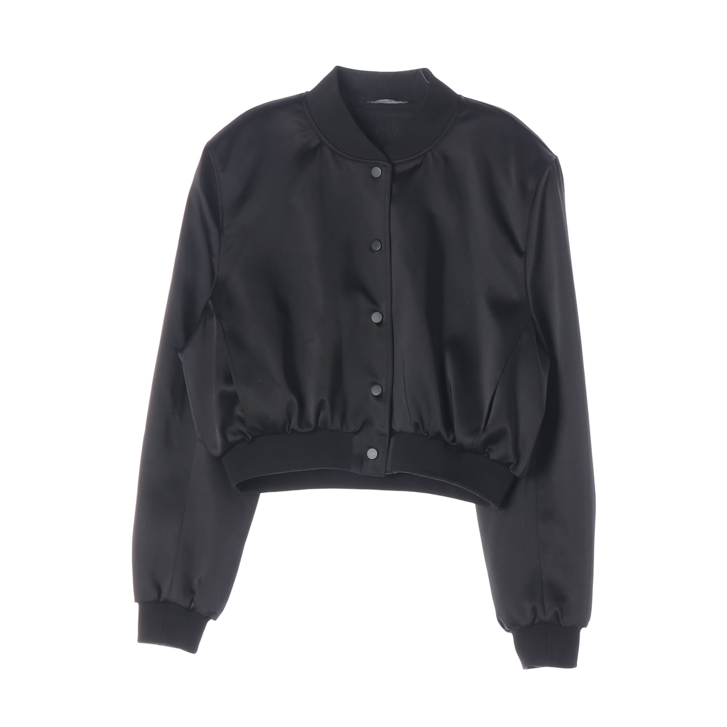 자라 ZARA 새틴 크롭 봄버 블루종 재킷 이미지 1