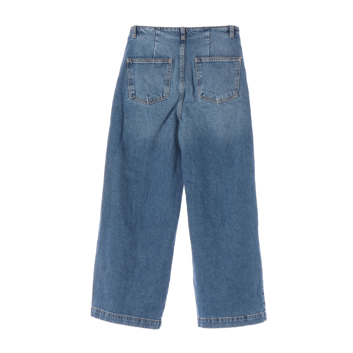 자라 ZARA 와이드 데님 팬츠 워싱 청바지  상세 이미지 2