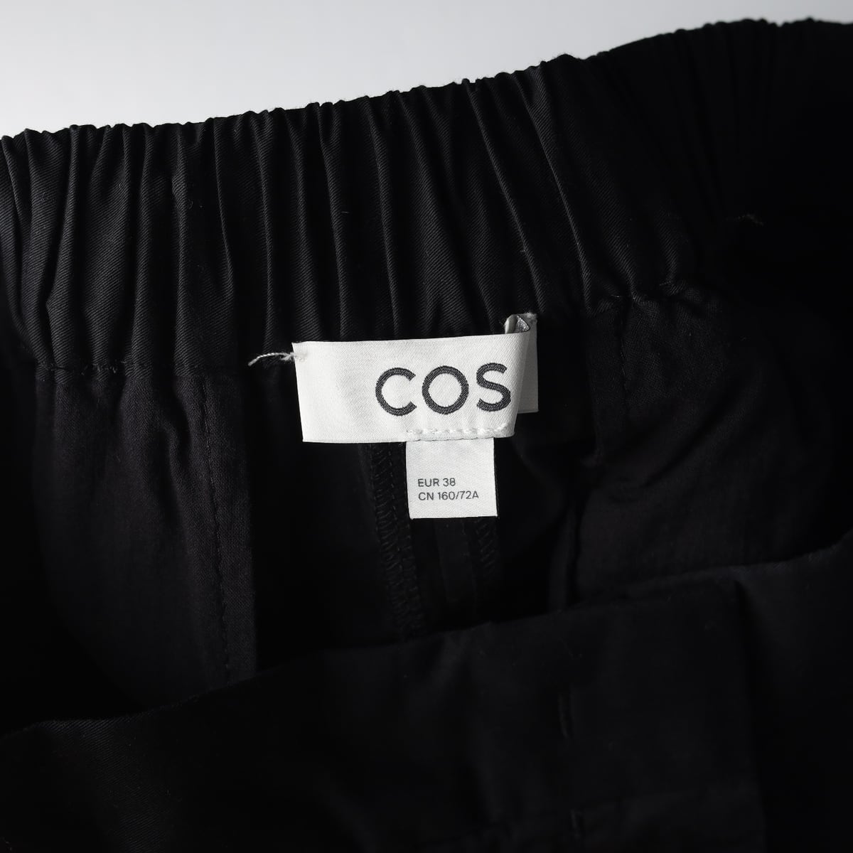 코스 COS 밴딩 코튼 와이드 큐롯 팬츠 상세 이미지 3