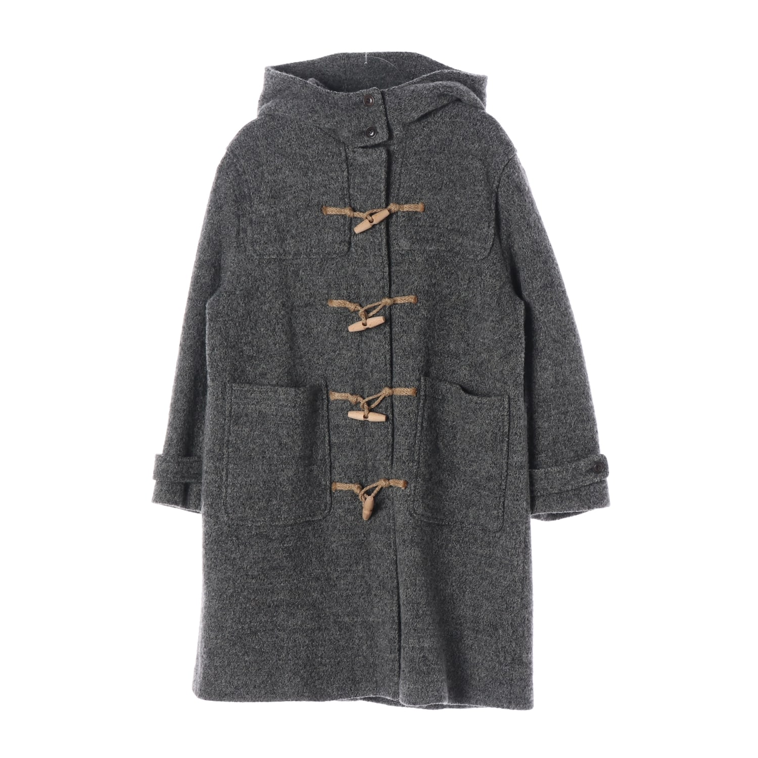 로라로라 24FW 울 블렌드 후드 더플 롱 코트 떡볶이코트 이미지 1