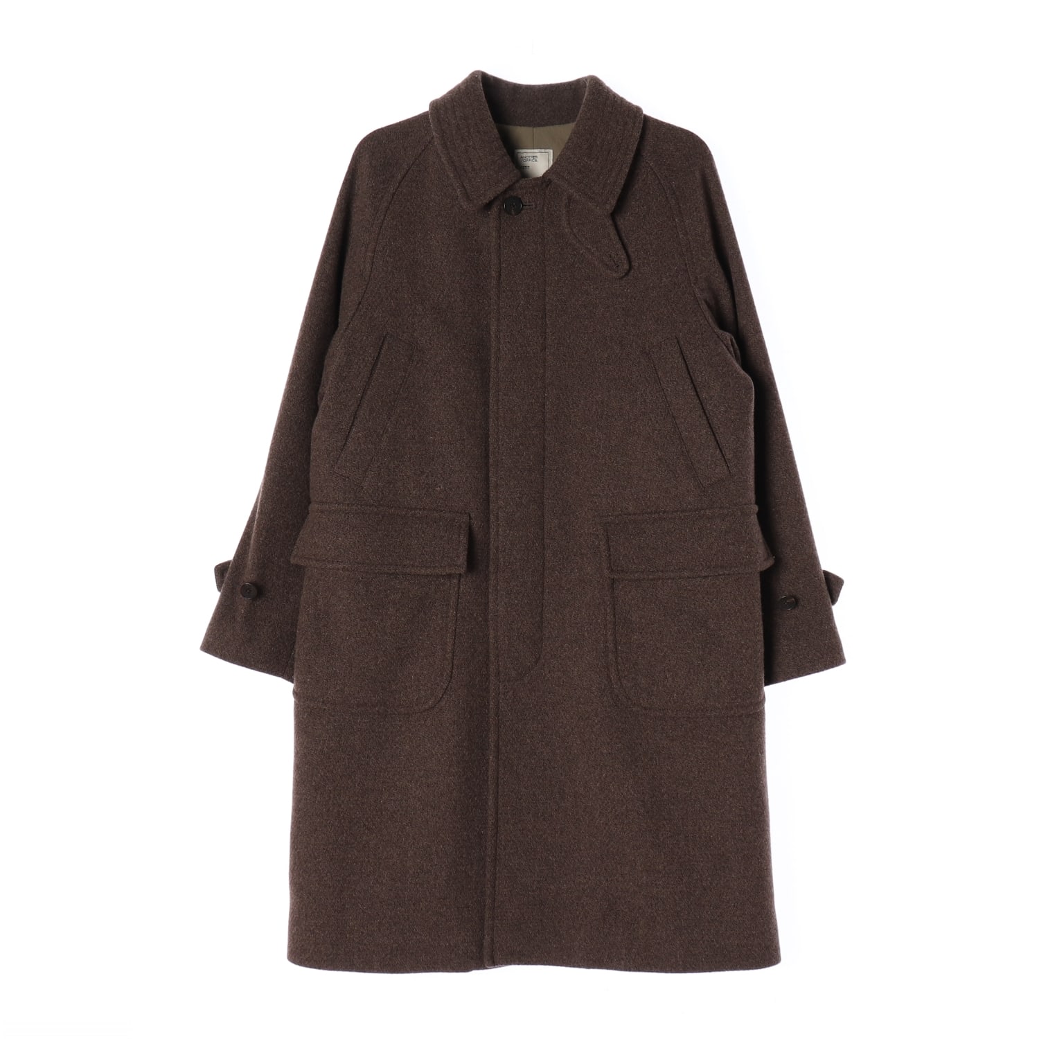 어나더 오피스 22FW Voyager 보이저 발마칸 울 코트 밍크 이미지 1