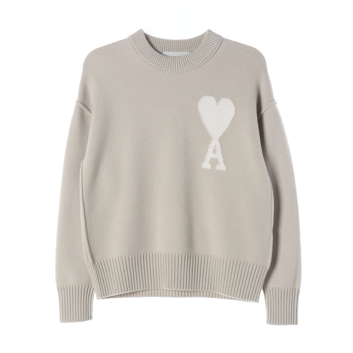 아미 ami 24FW 빅 하트 로고 울 니트 스웨터 이미지 1