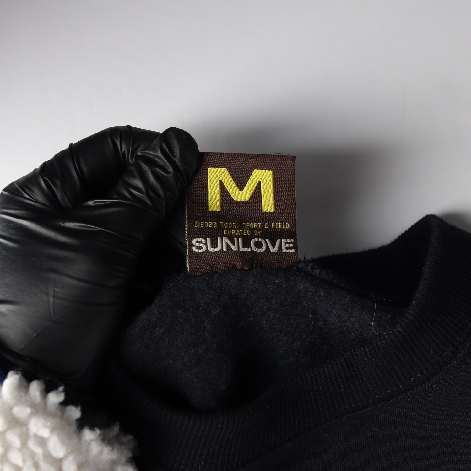 썬러브 23FW Team 크루넥 기모 맨투맨 스웨트셔츠 네이비 이미지 3