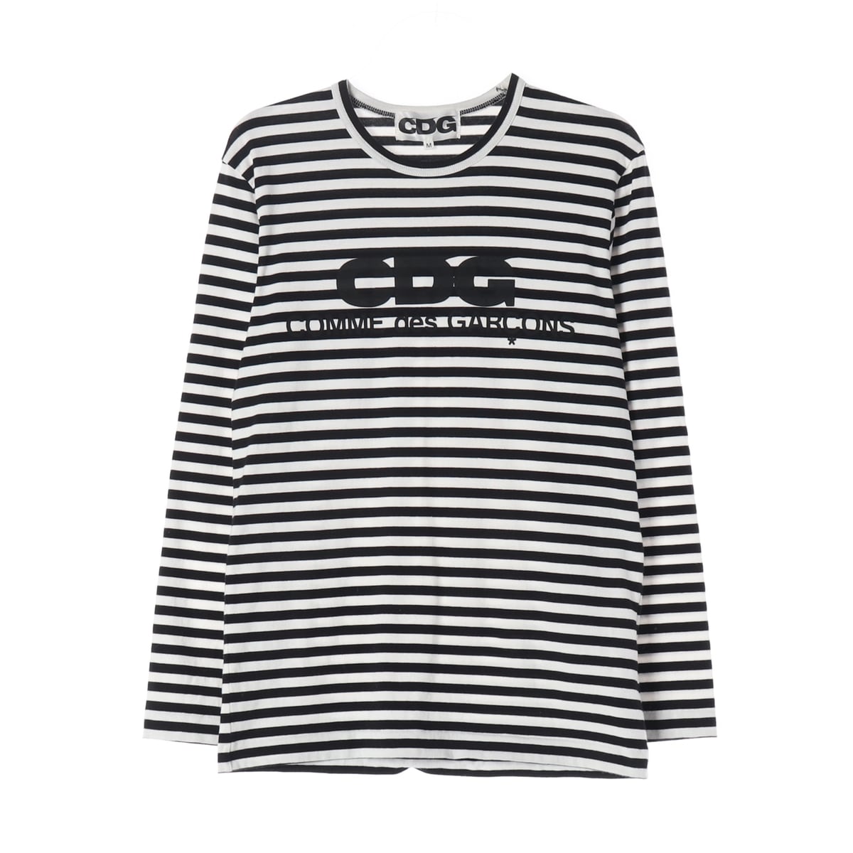 꼼데가르송 CDG 23FW 스트라이프 롱 슬리브 티셔츠 블랙 상세 이미지 1