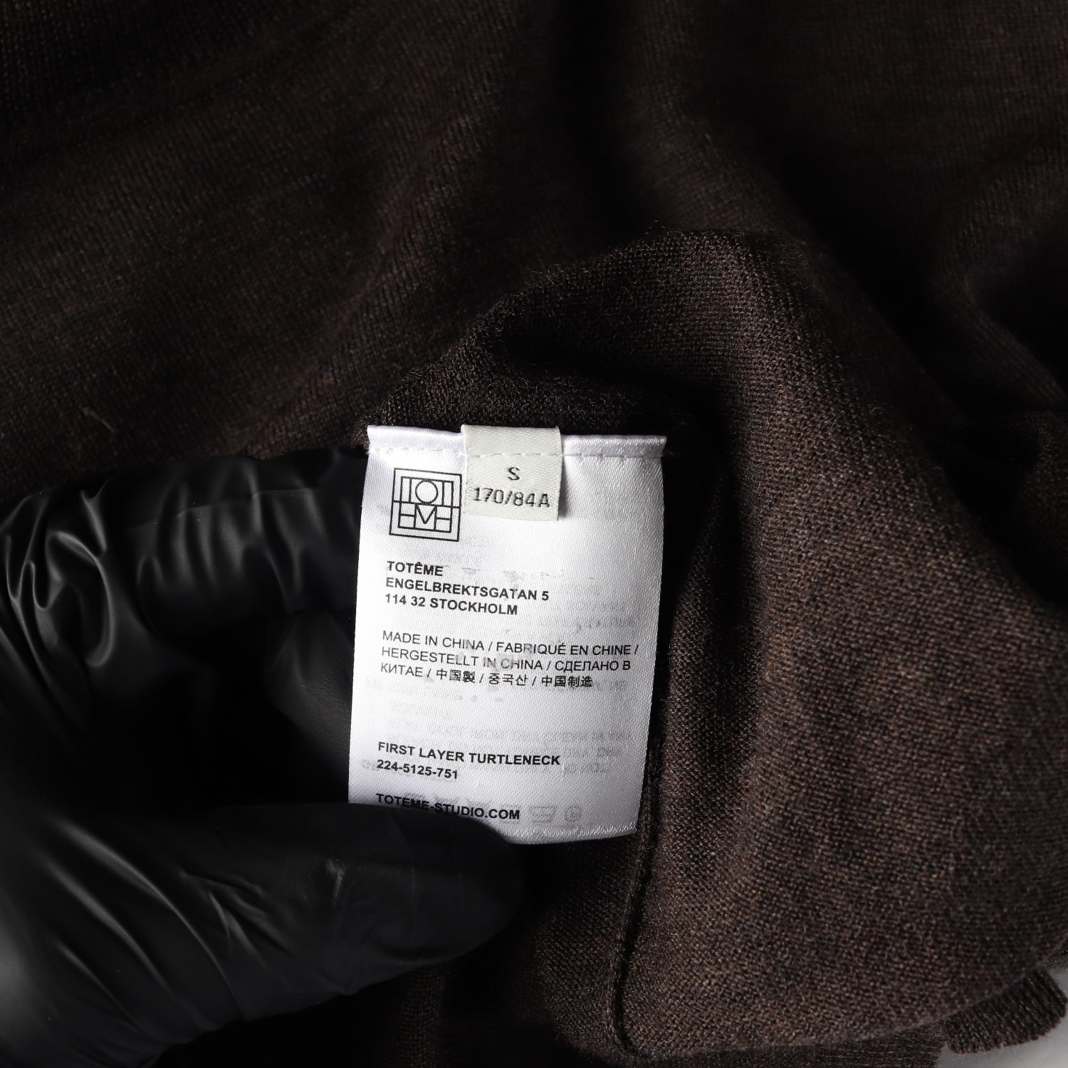 토템 울 22FW 100% 퍼스트 레이어 터틀넥 스웨터 S 이미지 4