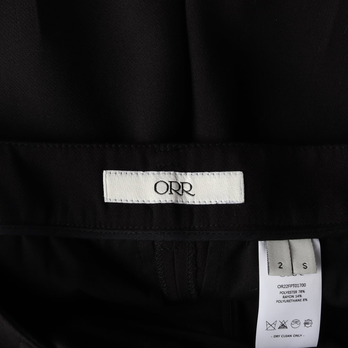 (새상품) 오르 ORR 22FW 블랙 슬랙스 팬츠 S 상세 이미지 3