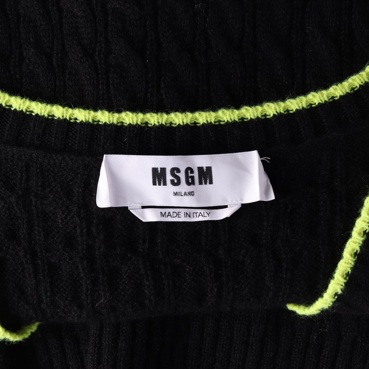 엠에스지엠 MSGM 22FW 캐시미어 블렌드 케이블 니트 베스트 상세 이미지 3