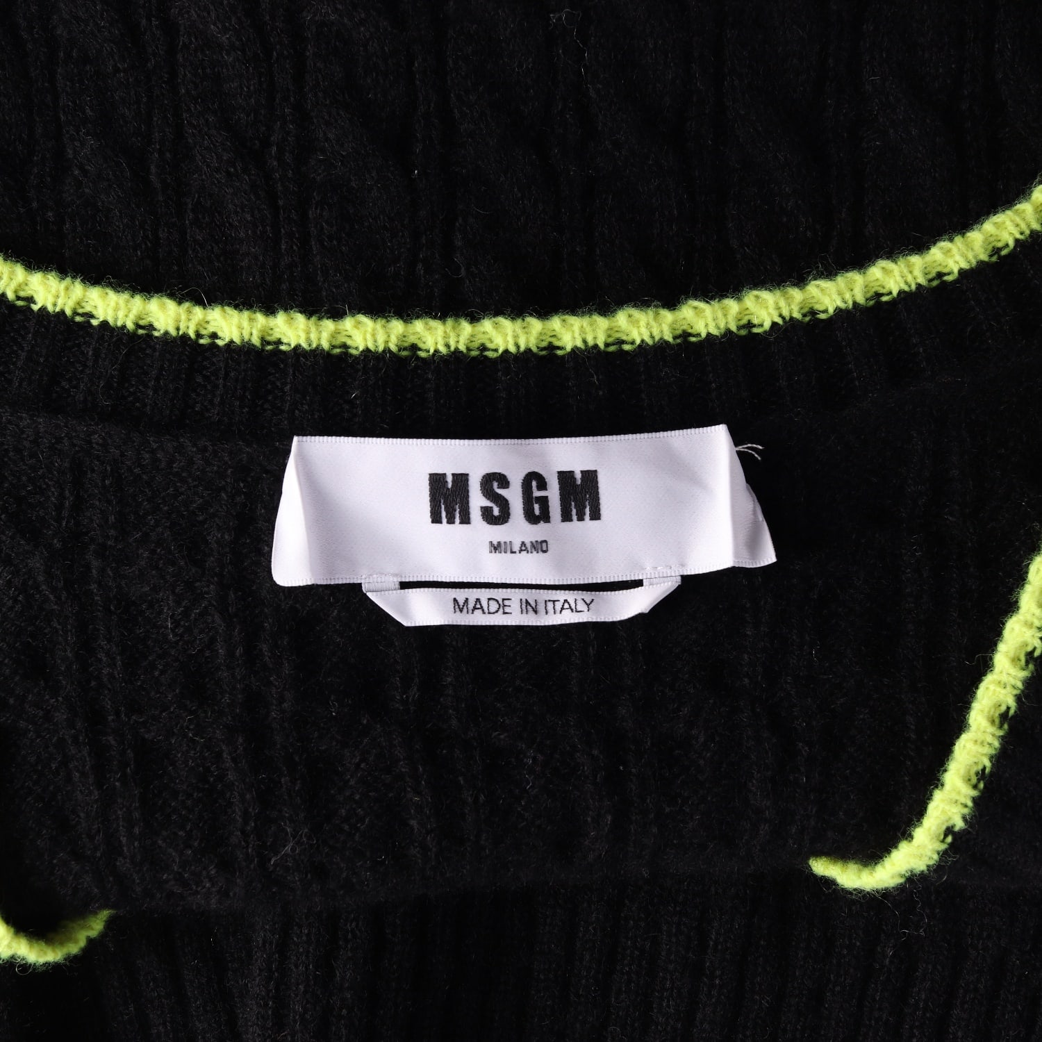 엠에스지엠 MSGM 22FW 캐시미어 블렌드 케이블 니트 베스트 이미지 3