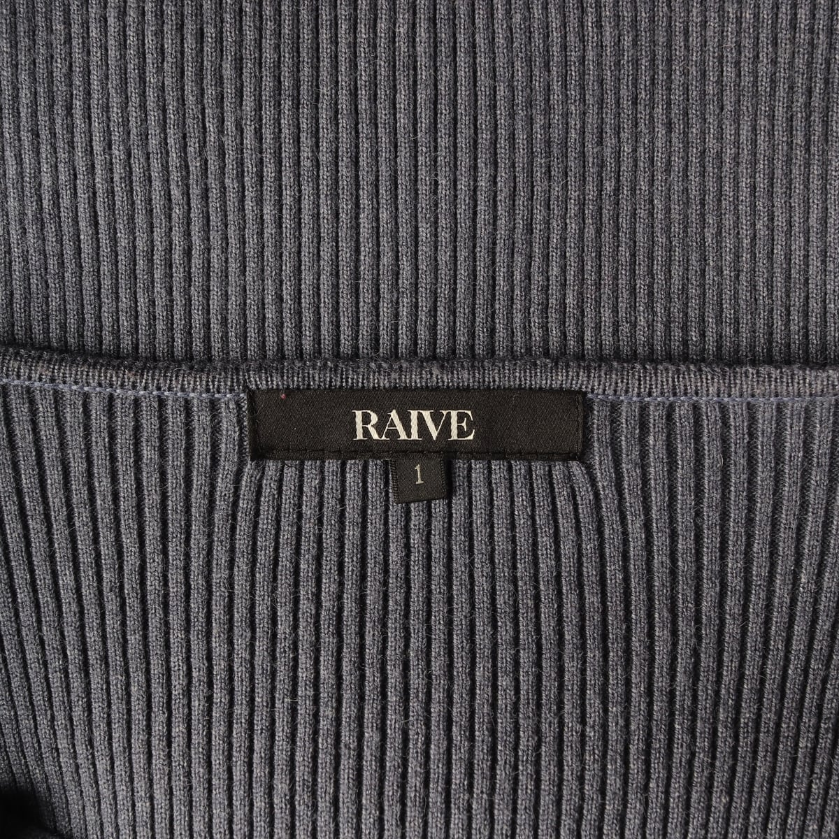 레이브 RAIVE 21FW 스퀘어넥 볼륨 니트 스웨터 블루 상세 이미지 3
