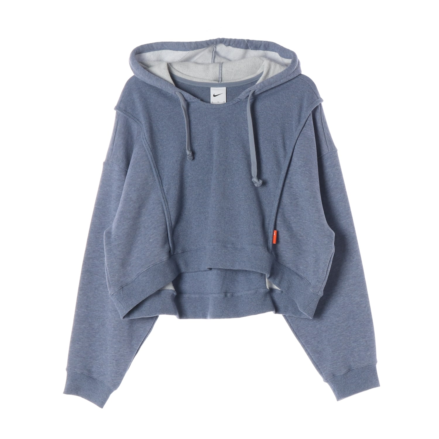 나이키 21FW 크롭 기모 후디 후드티 블루  이미지 1