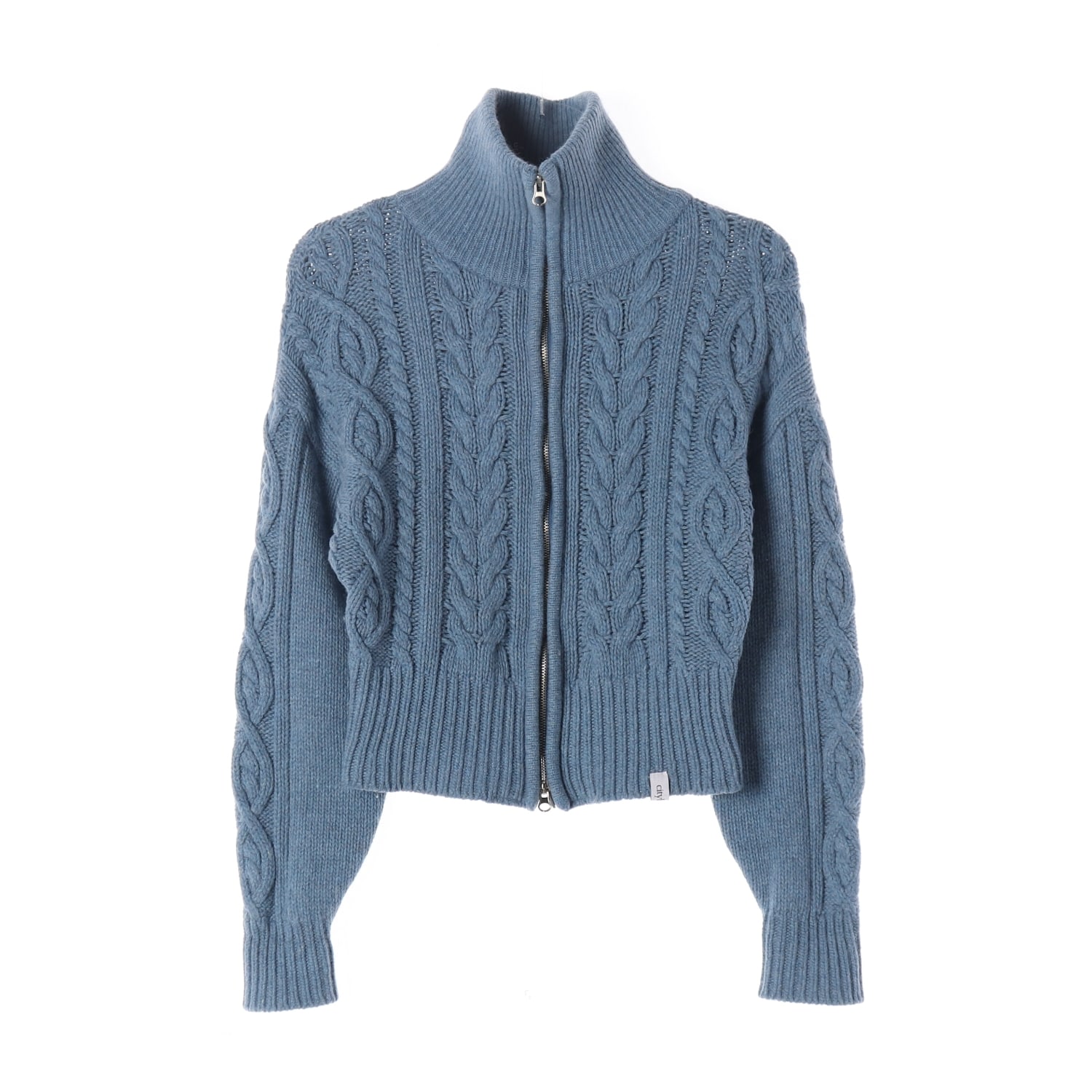 시티브리즈 21FW 울 케이블 니트 2WAY 집업 가디건 이미지 1