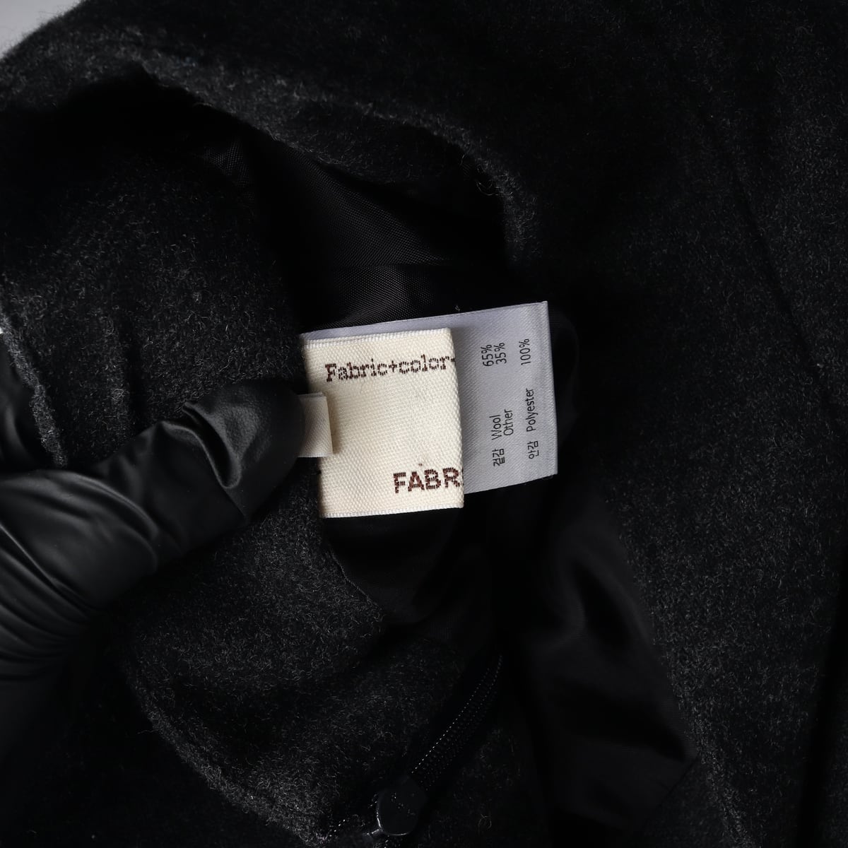 패브릭컬러지 울 블렌드 플리츠 미니 스커트 상세 이미지 4