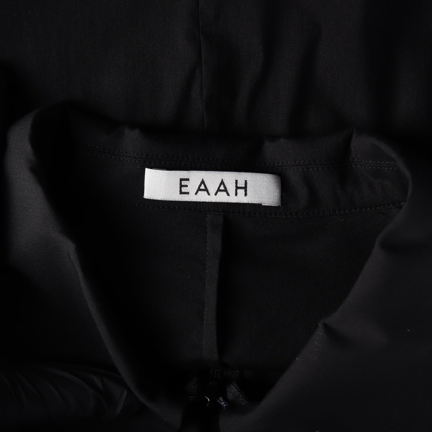 이아 EAAH 코튼 블렌드 드로스트링 블랙 셔츠 블라우스 이미지 3