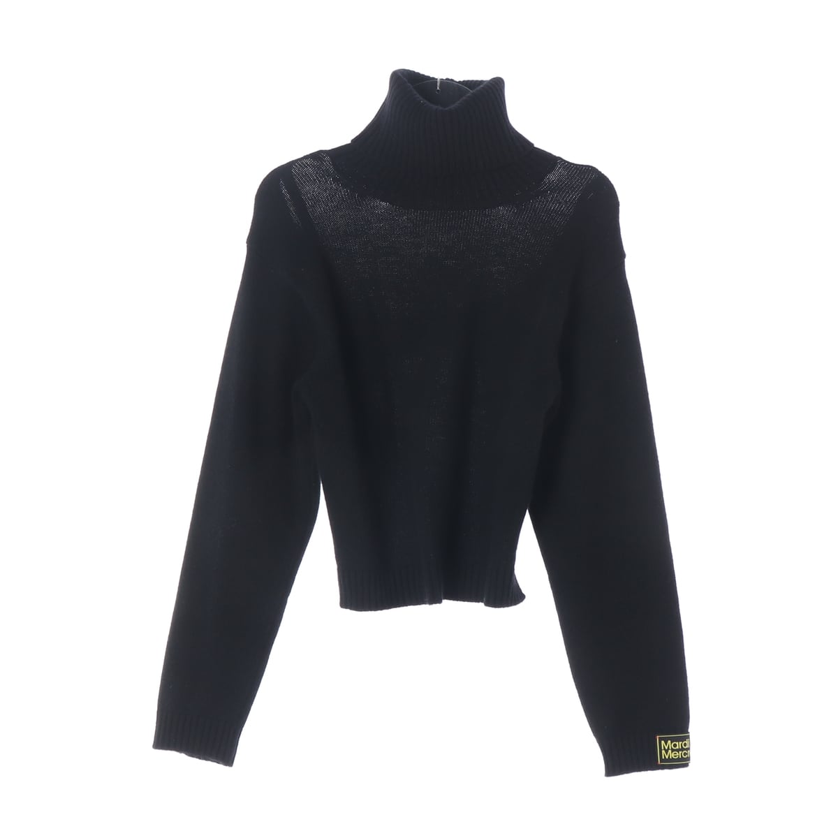 마르디 메크르디 22FW 울 캐시미어 블렌드 터틀넥 니트 블랙 상세 이미지 2
