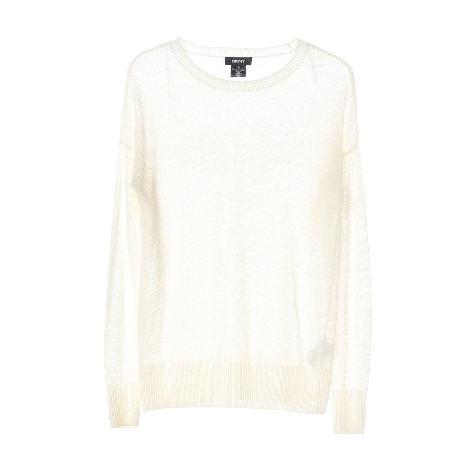 디케이엔와이 DKNY 린넨 블렌드 썸머 니트 아이보리 이미지 1