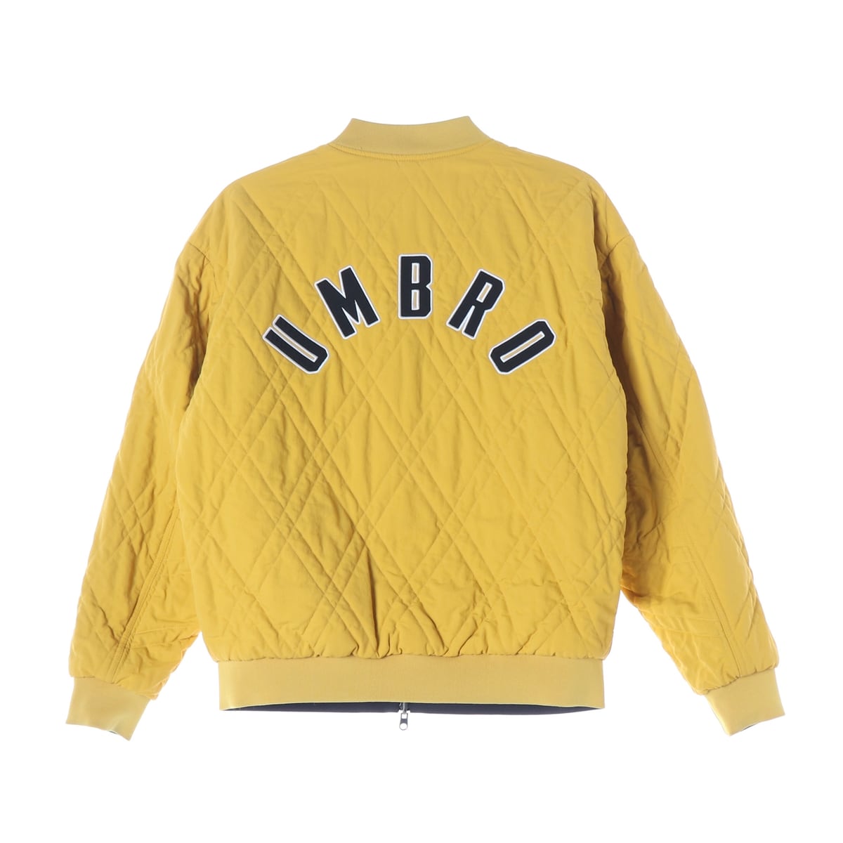 엄브로 23FW 더블데커 리버서블 패딩 봄버 재킷 딥 옐로우 상세 이미지 4