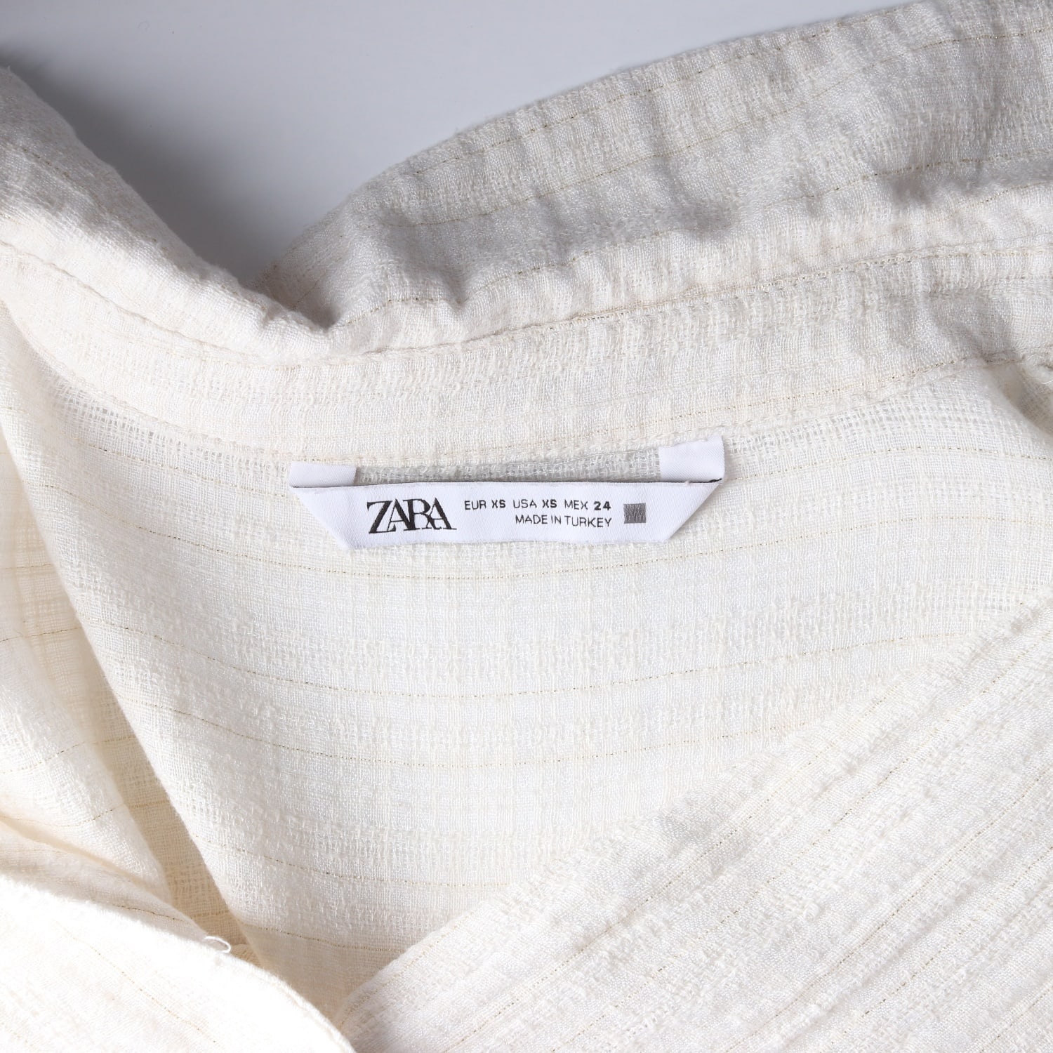 자라 ZARA 코튼 블렌드 썸머 브이넥 루즈핏 셔츠 이미지 3