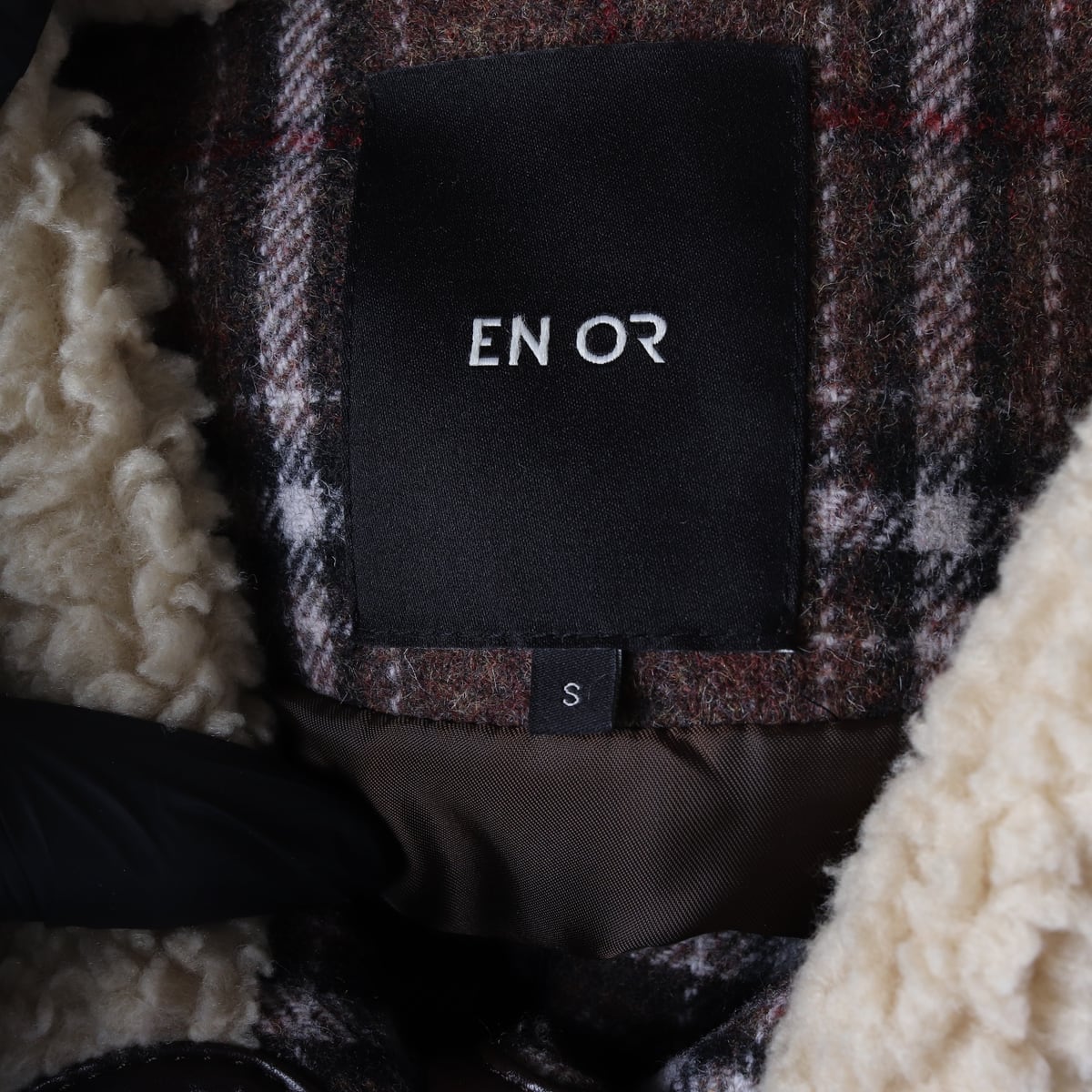 엔오르 Enor 21FW 울 블렌드 플리스 재킷 무스탕 퍼 코트 상세 이미지 3