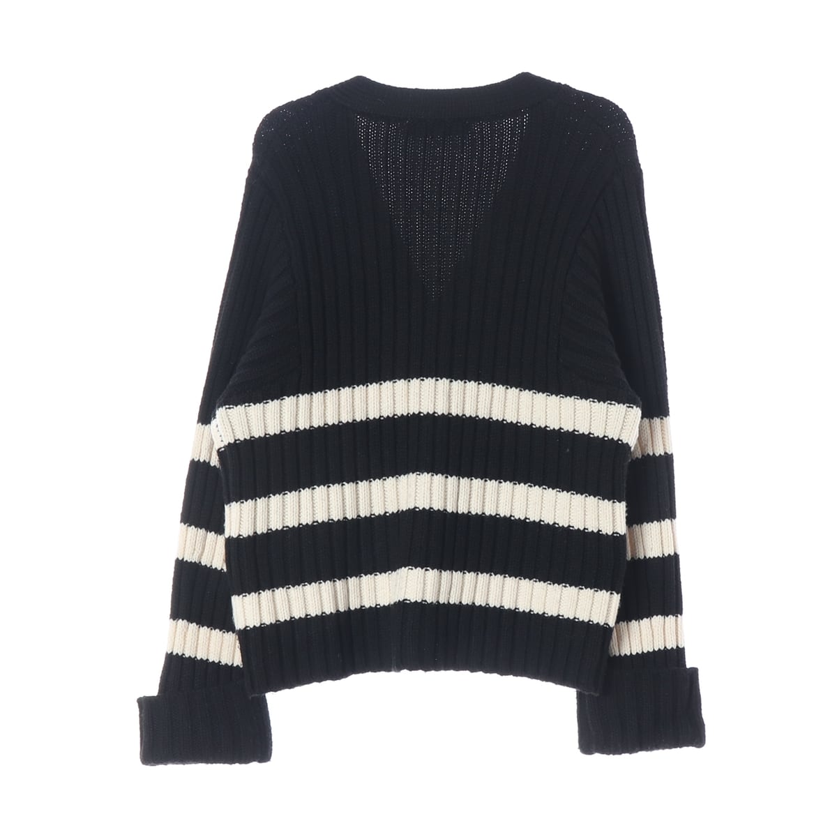 자라 ZARA 울 블렌드 스트라이프 오버핏 니트 가디건 상세 이미지 2