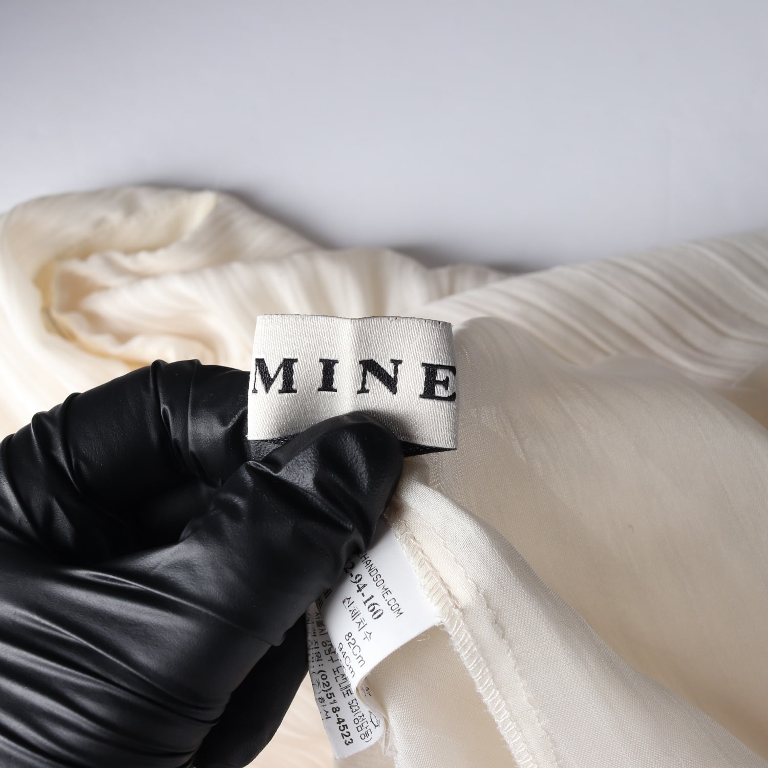 마인 MINE 시스루 슬리브리스 앤 쉬폰 블라우스 세트 이미지 3