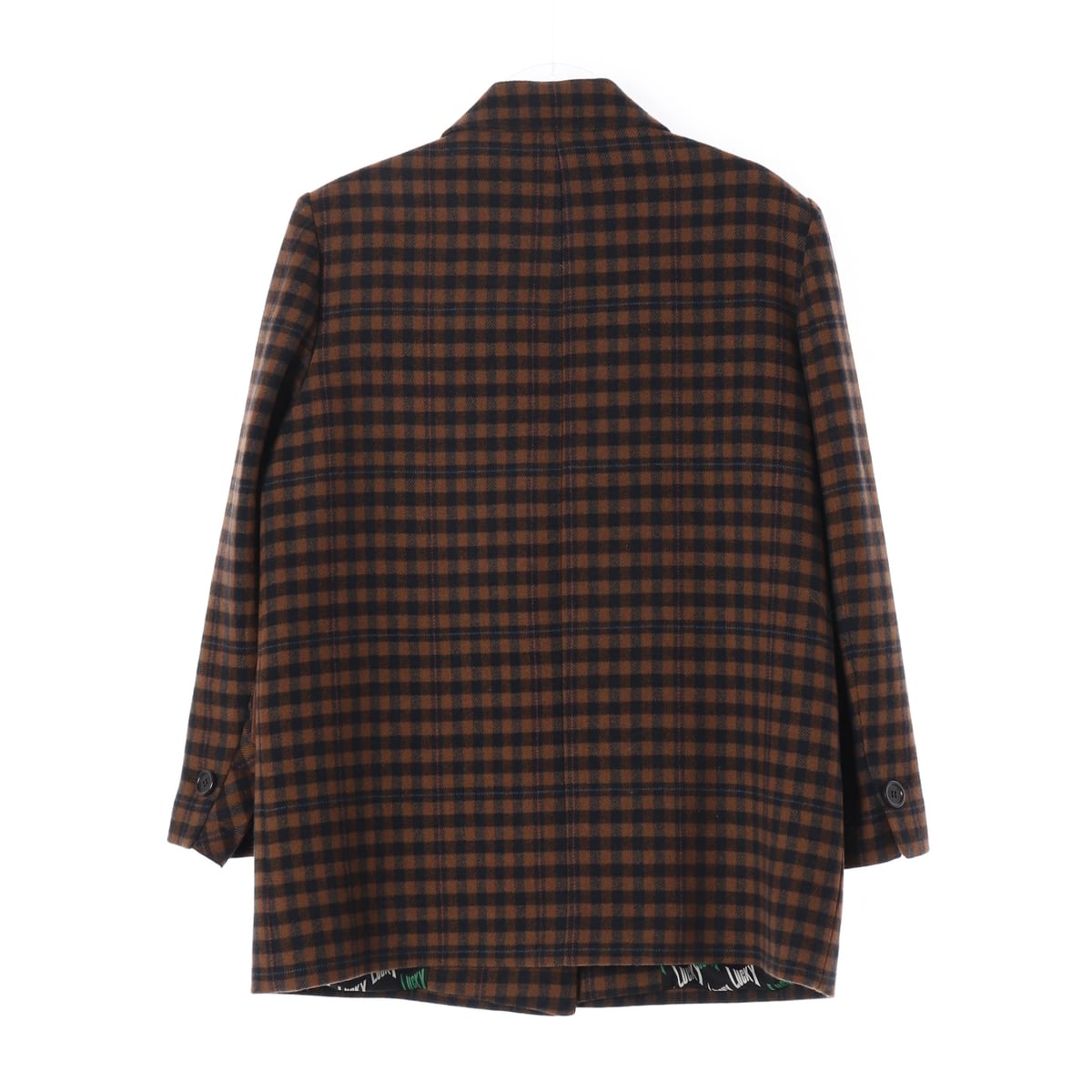 럭키슈에뜨 21FW 체크 울 100% 블레이저 재킷 상세 이미지 3