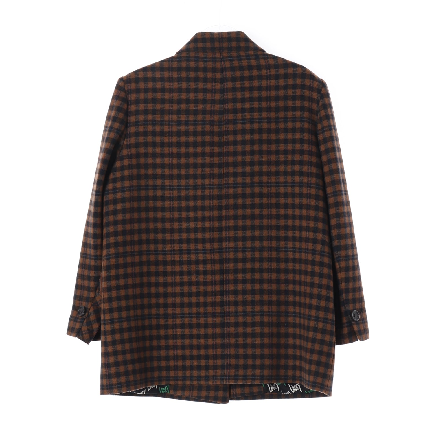 럭키슈에뜨 21FW 체크 울 100% 블레이저 재킷 이미지 3