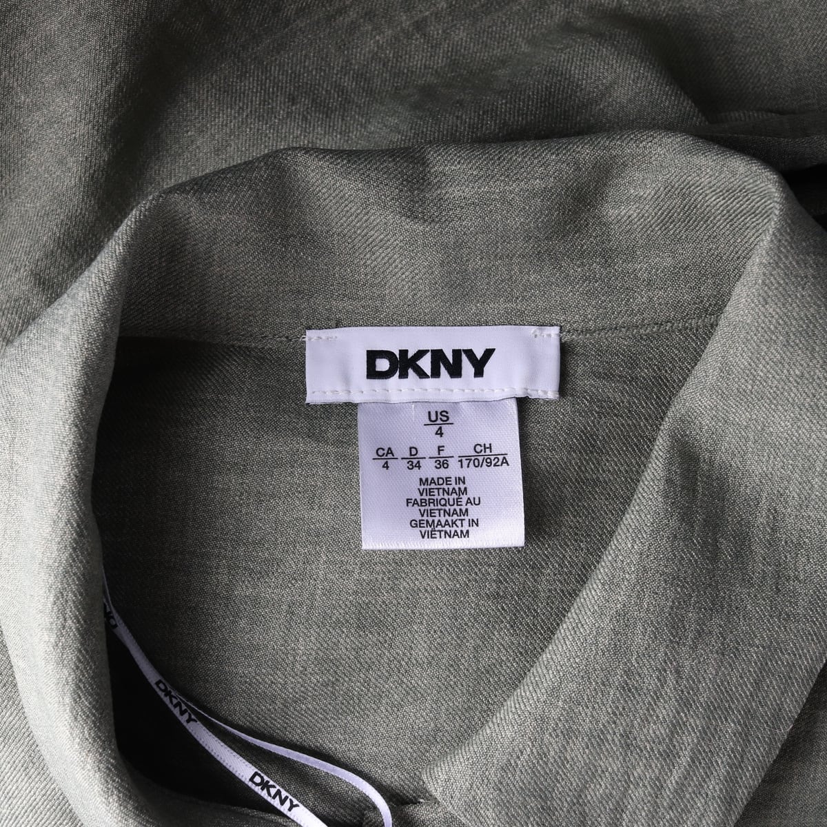디케이엔와이 DKNY 벨티드 롤업 반팔 롱 셔츠 원피스 상세 이미지 3