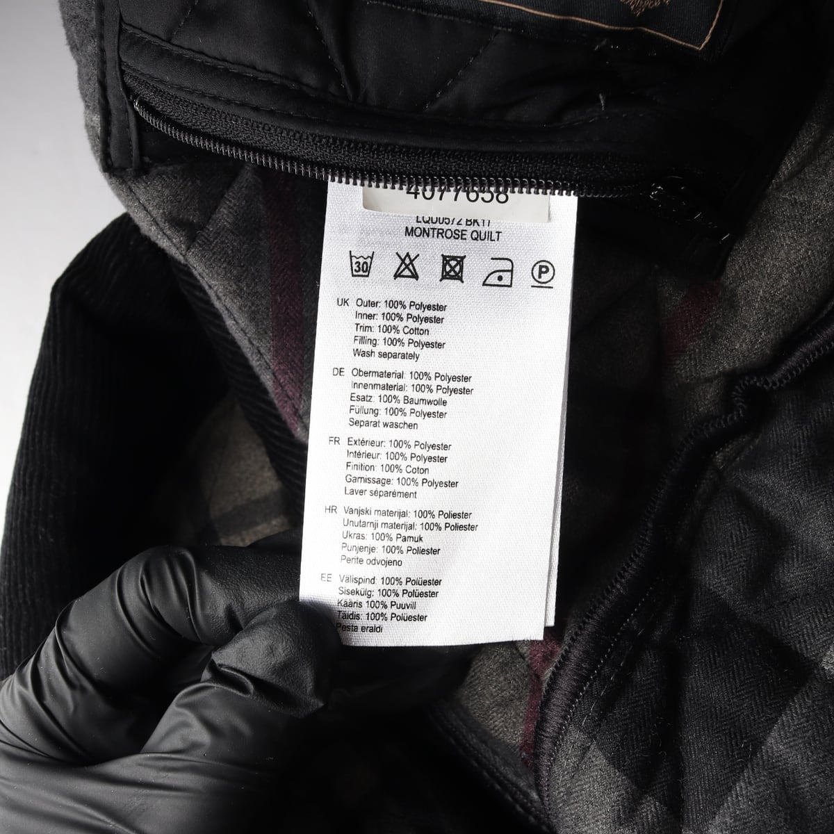 바버 BARBOUR 퀼팅 경량 패딩 재킷 상세 이미지 6