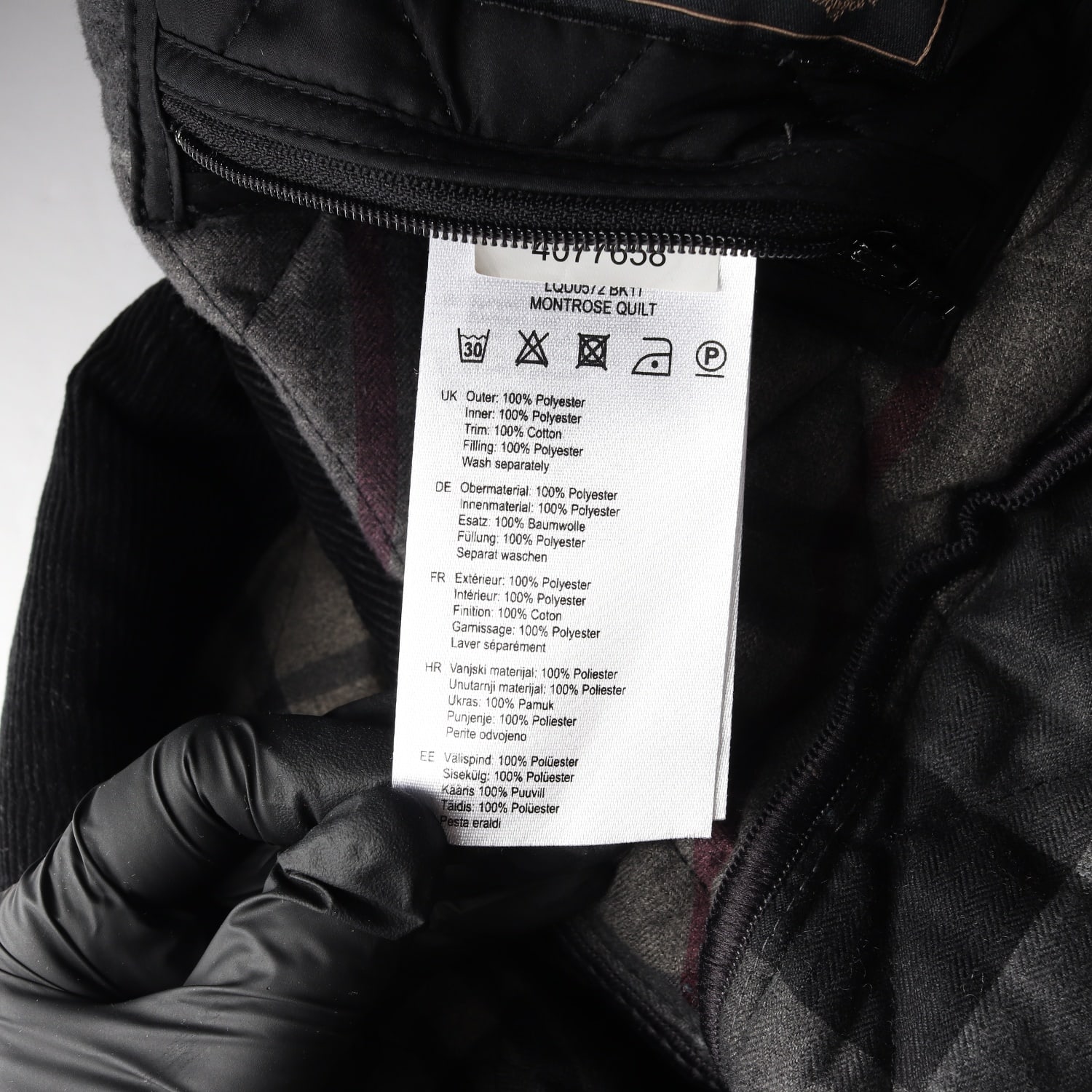 바버 BARBOUR 퀼팅 경량 패딩 재킷 이미지 6
