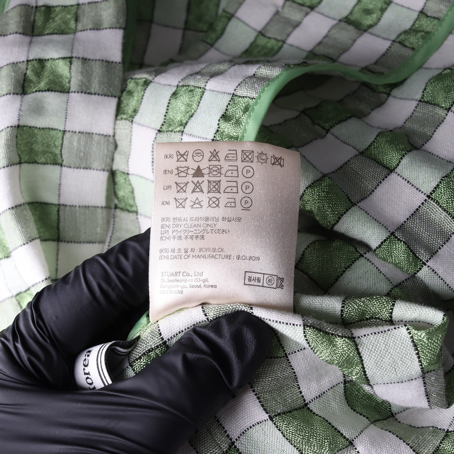 앤더슨벨 린넨 블렌드 인사이드 아웃 체크 셔츠 재킷 이미지 5