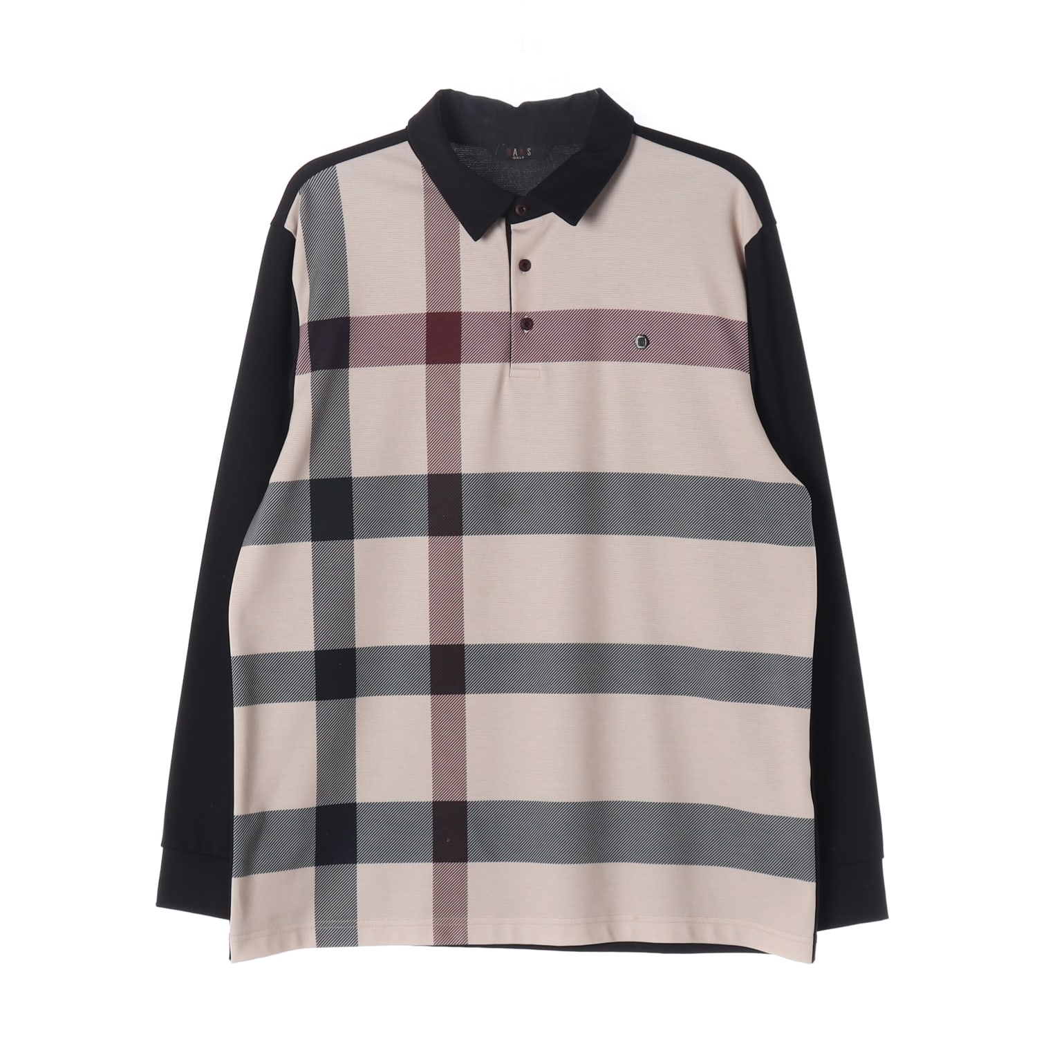 닥스 DAKS 21SS 골프 블랙 하우스 체크 폴로 티셔츠 이미지 1