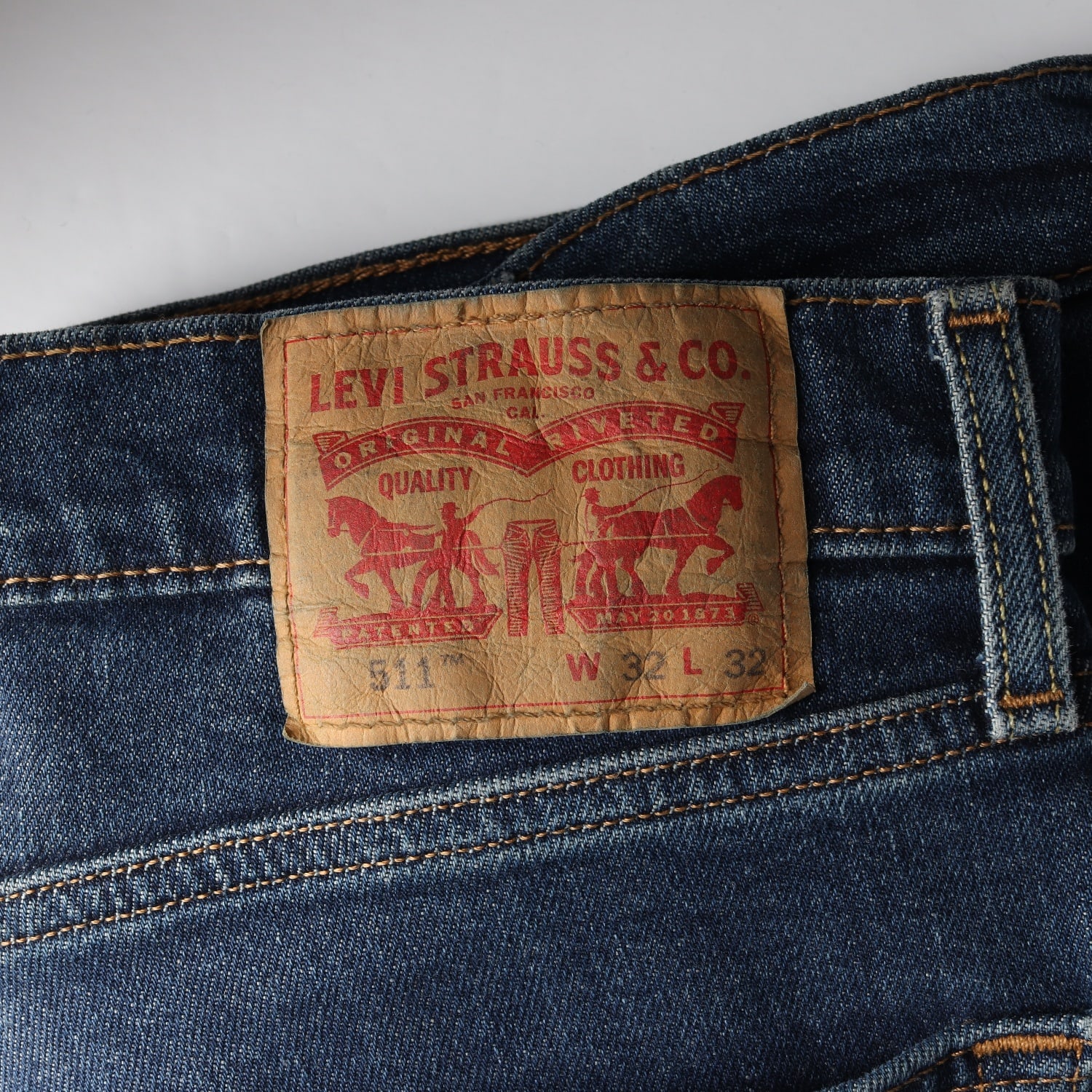 리바이스 Levis 511 슬림핏 데님팬츠 진청 청바지 이미지 3