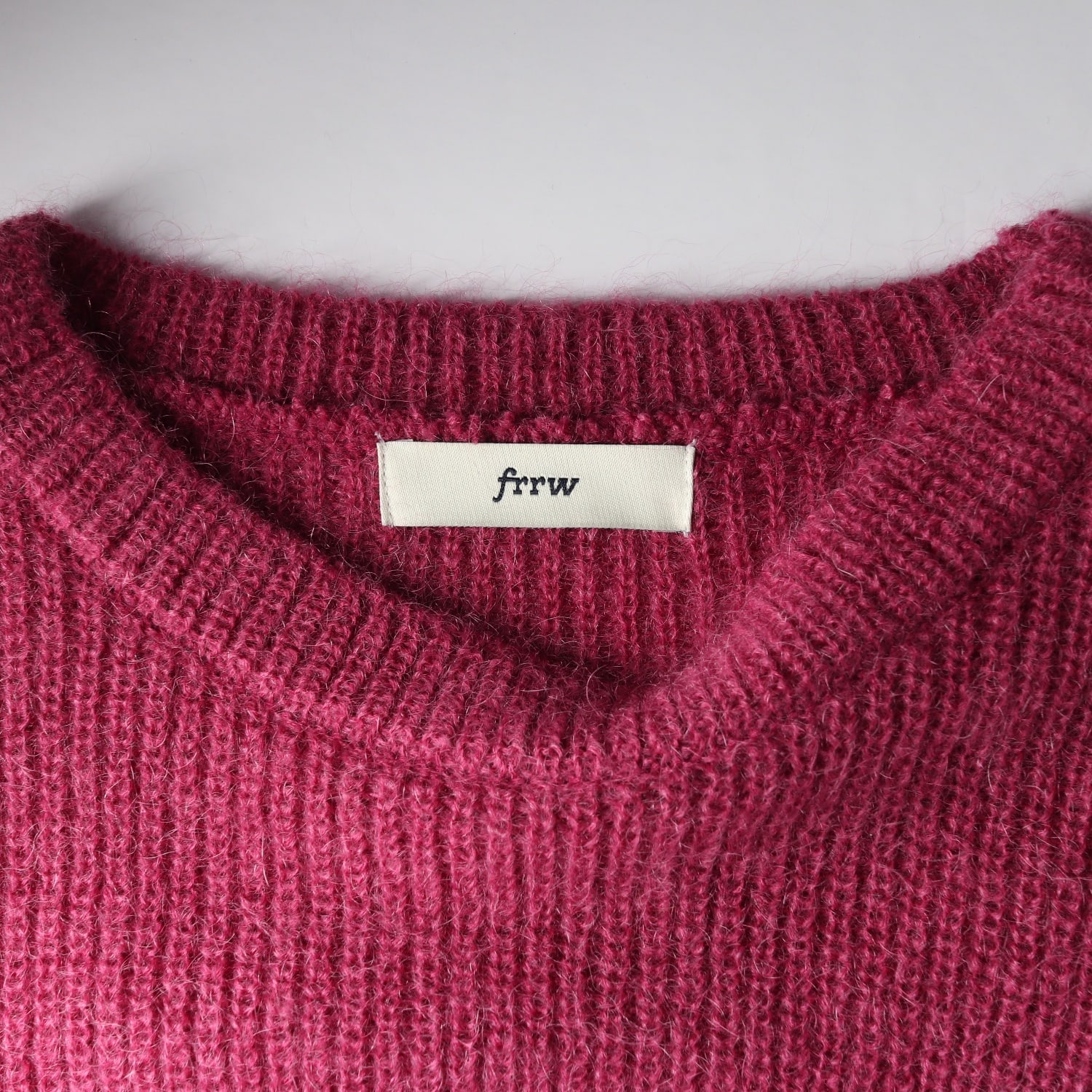 에프알알더블유 FRRW 22FW 모헤어 블렌드 반팔 니트 탑 이미지 3