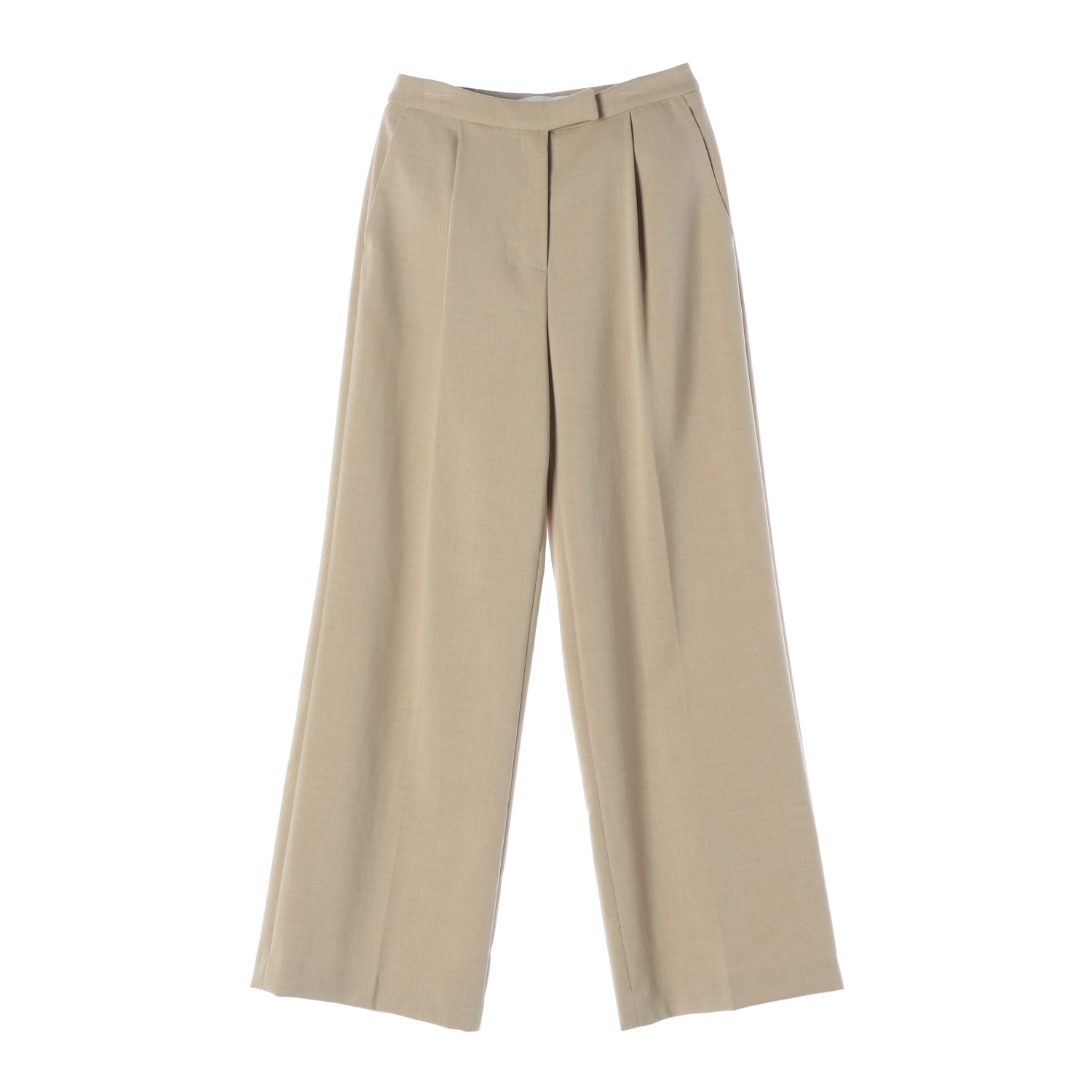 루에브르 22FW 울 블렌드 와이드핏 슬랙스 베이지 이미지 1