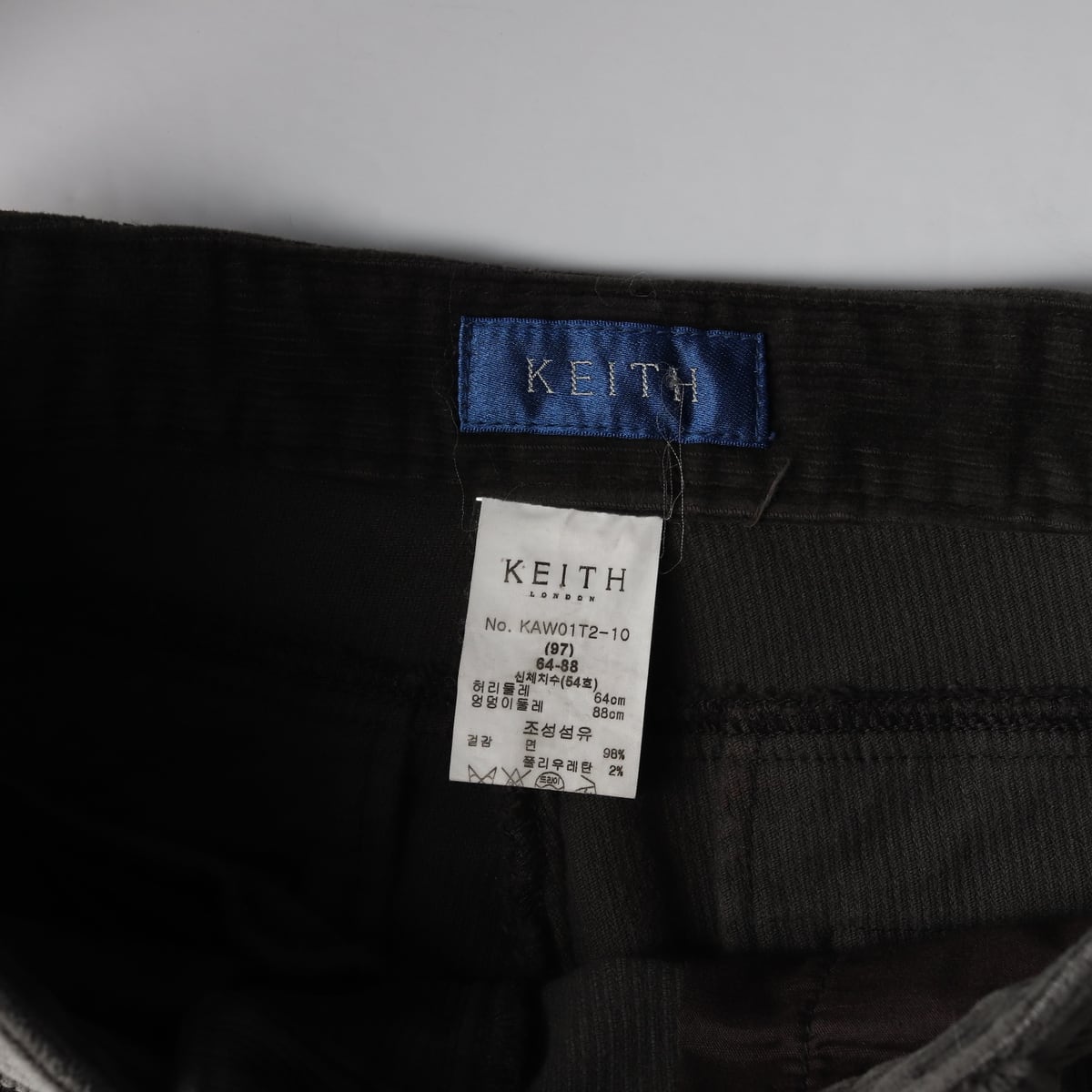 키이스 KEITH 22FW 밑단 버튼 코듀로이 팬츠 상세 이미지 3