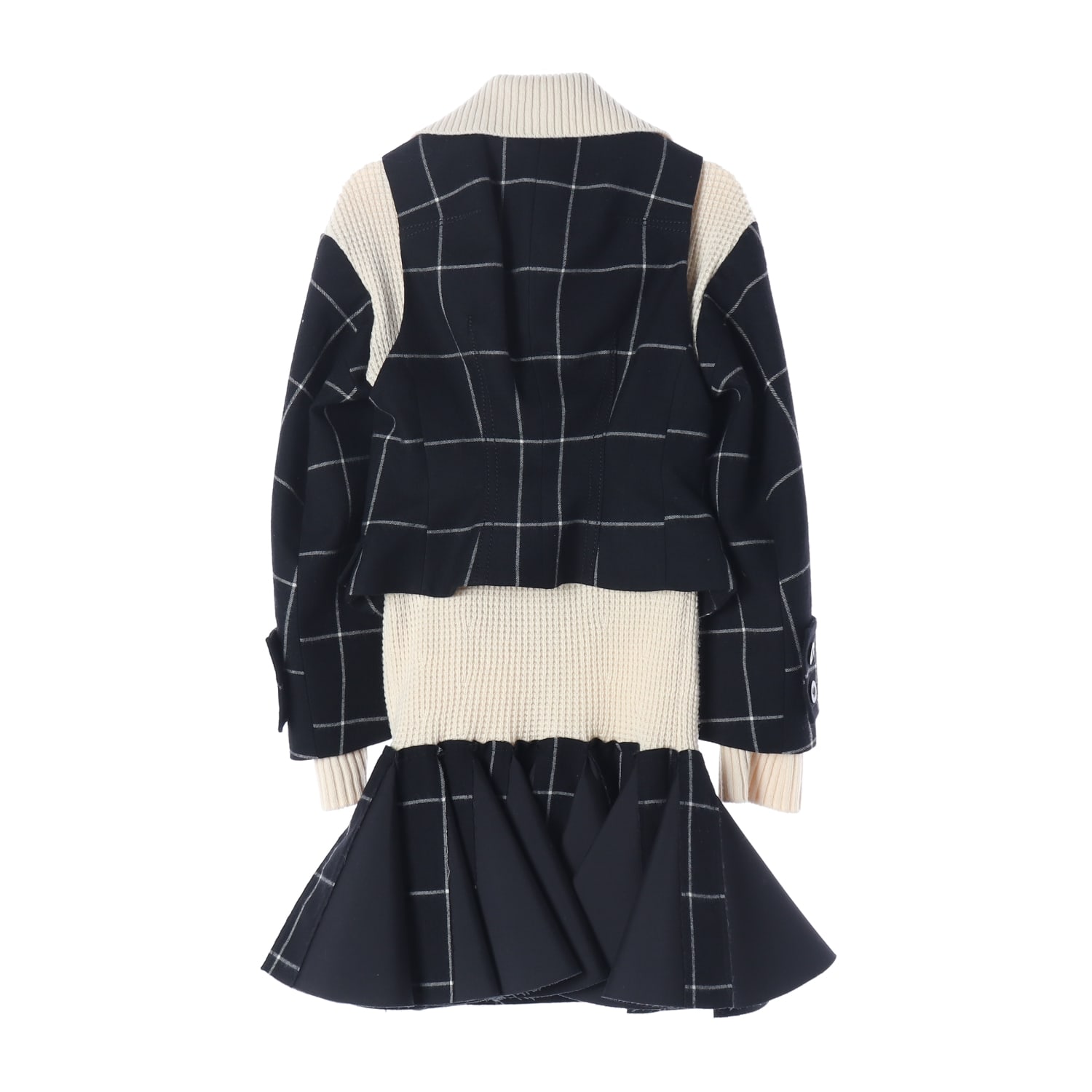 사카이 Sacai 체크 패턴 울 원피스 이미지 2