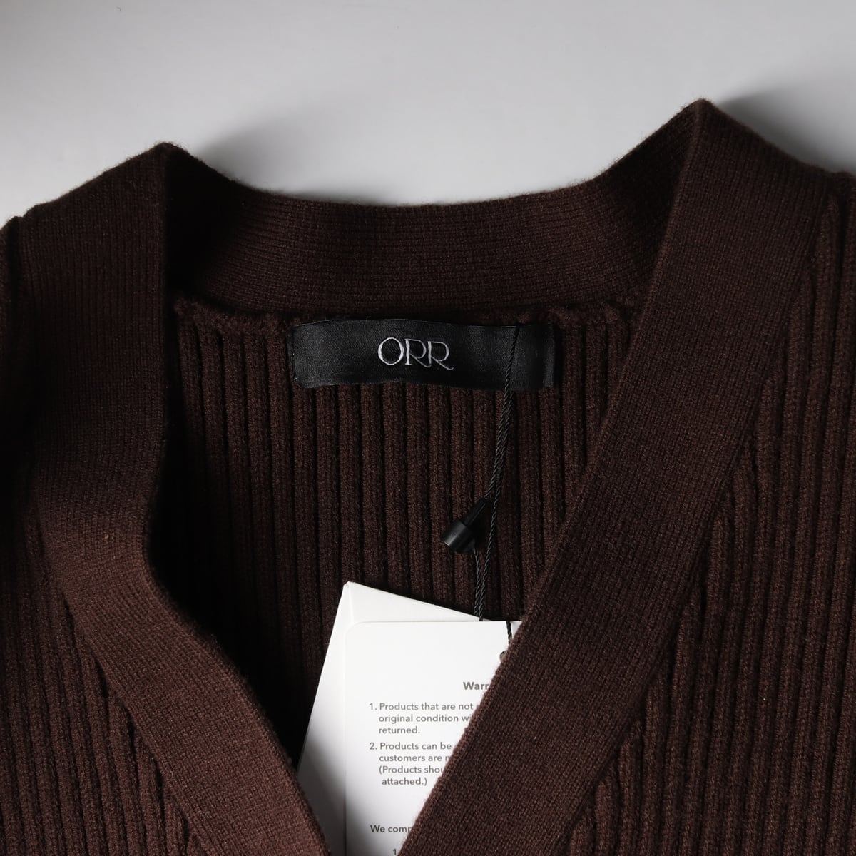 (새상품) 오르 ORR 23FW 아워글래스 골지 니트 가디건 상세 이미지 3