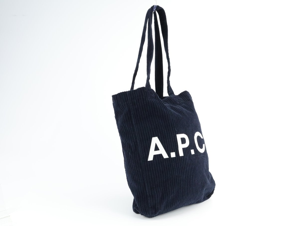 아페쎄 APC 다이앤 코듀로이 쇼핑 토트백 에코백 네이비 상세 이미지 1