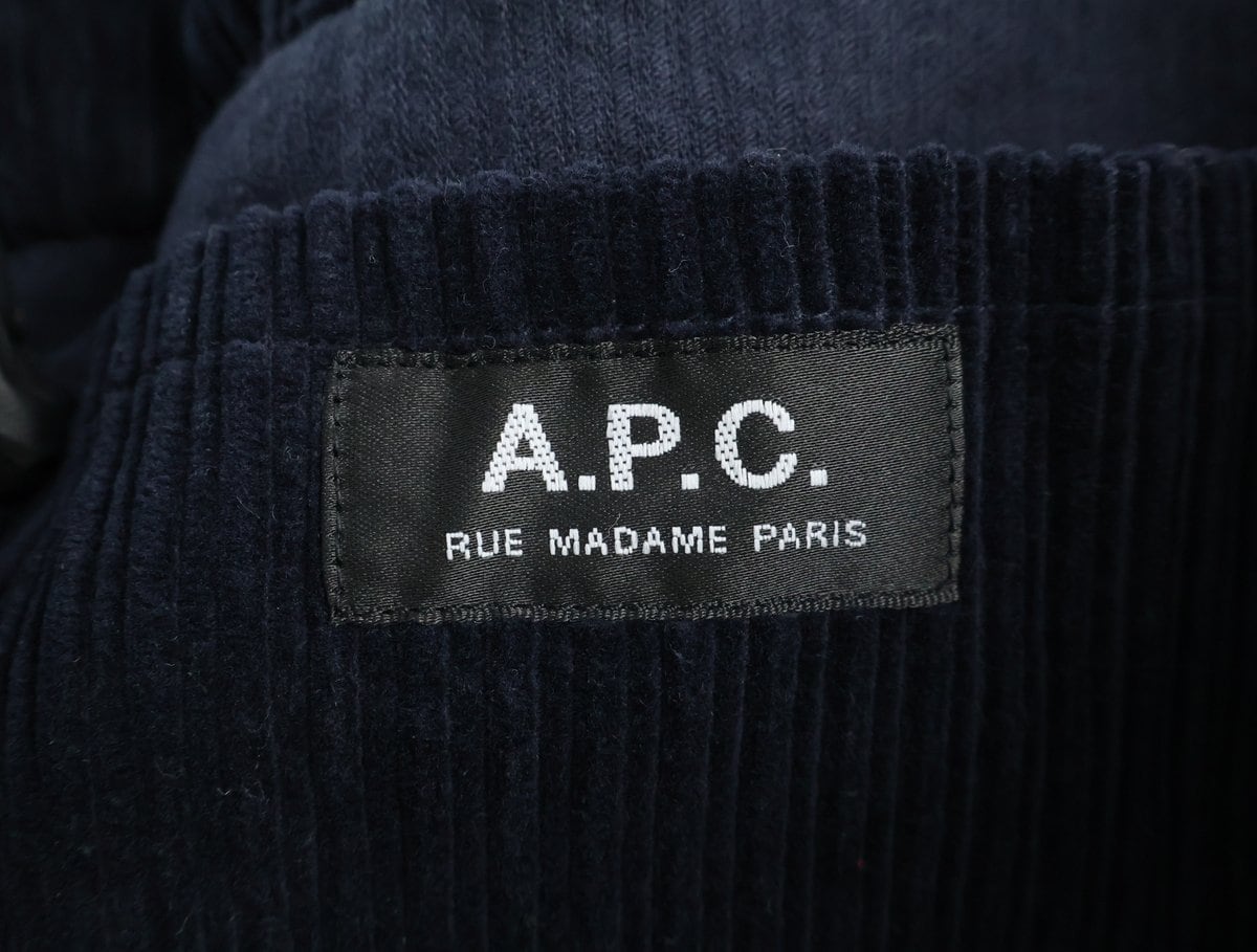 아페쎄 APC 다이앤 코듀로이 쇼핑 토트백 에코백 네이비 상세 이미지 8