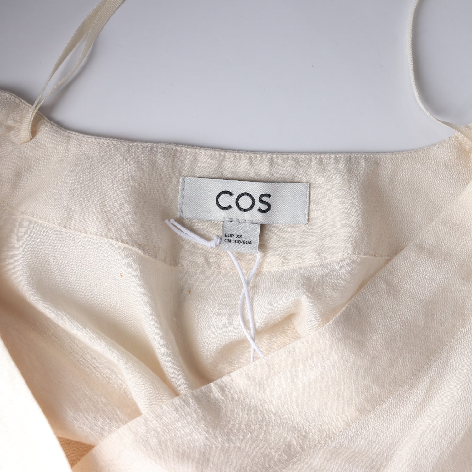 (새상품) 코스 COS 23SS 린넨 블렌드 오버핏 브이넥 셔츠 블라우스 이미지 3