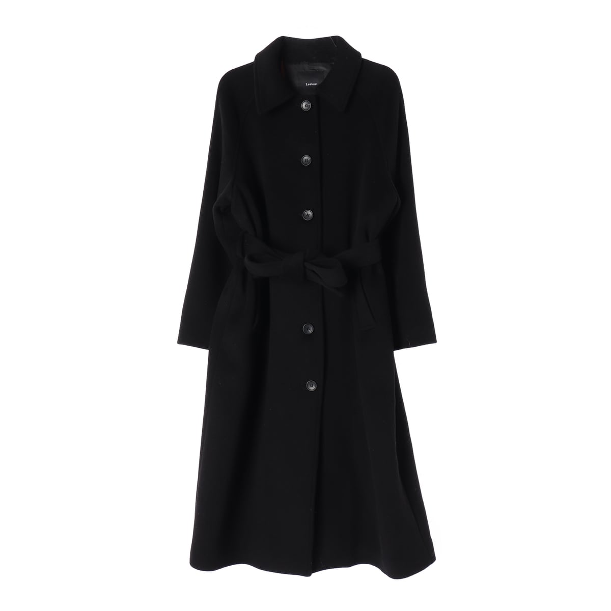 룩캐스트 22FW 울 블렌드 벨티드 롱 코트 상세 이미지 1